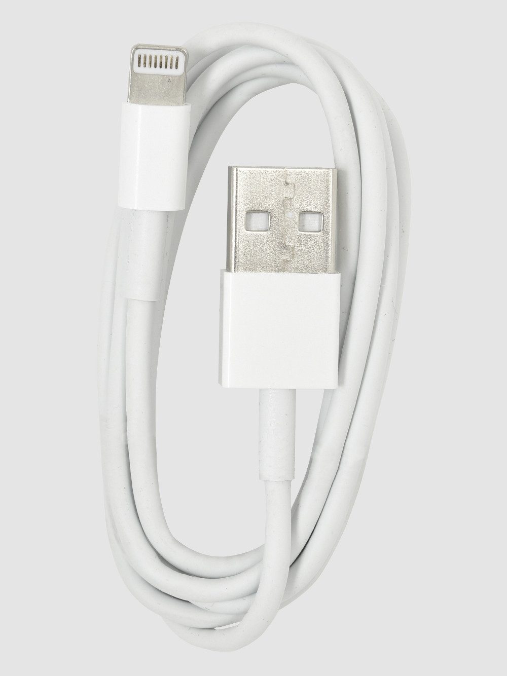 HEITECH USB Ladekabel kompatibel mit iPhone in weiß Smartphone-Ladegerät