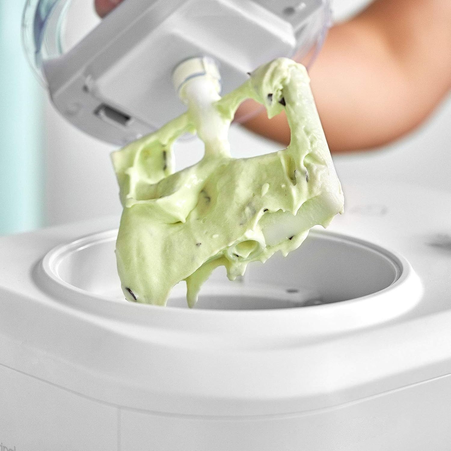 Springlane Eismaschine mit Kompressor - Für Eiscreme, Sorbet & Frozen Yoghurt, 1,00 l, 100,00 W, 1L selbstkühlend - Nur 30 Min Zubereitungszeit, ohne Vorkühlen