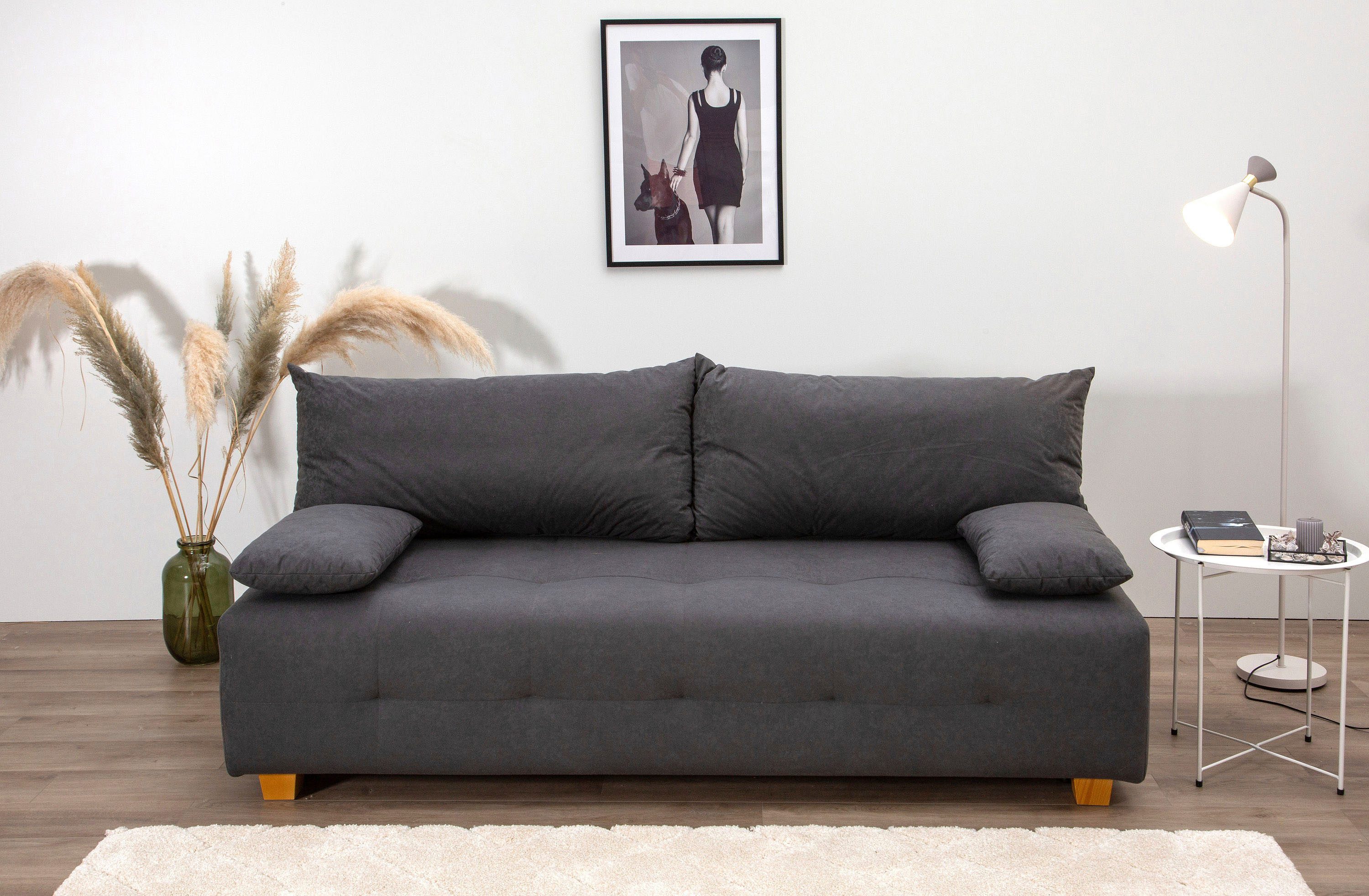 COLLECTION AB Schlafsofa "Bella, B: 196 cm, Liegefl. 145x196 cm" mit Bettfu günstig online kaufen