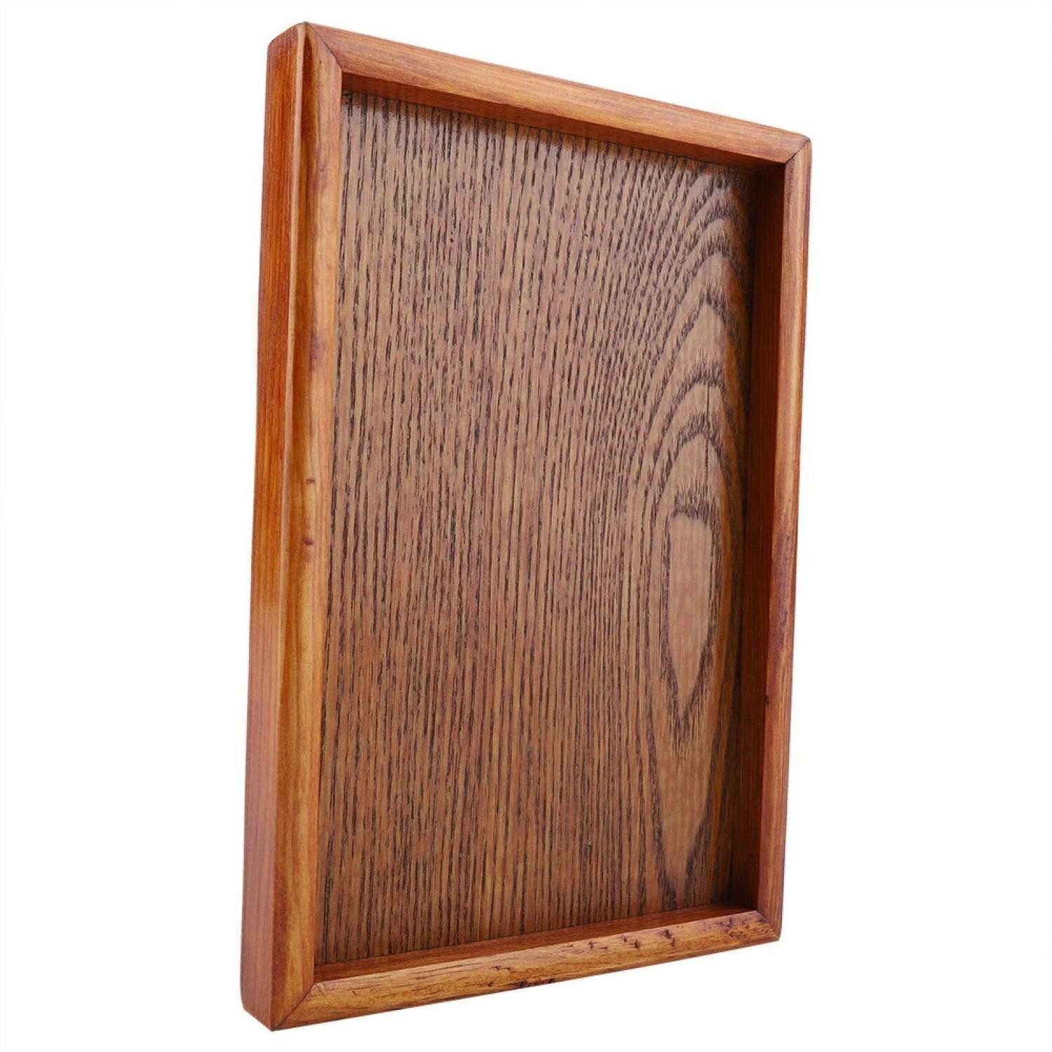 LuxusKollektion Servierplatte Holz Servierplatte Rechteckig 22x15cm, Holz