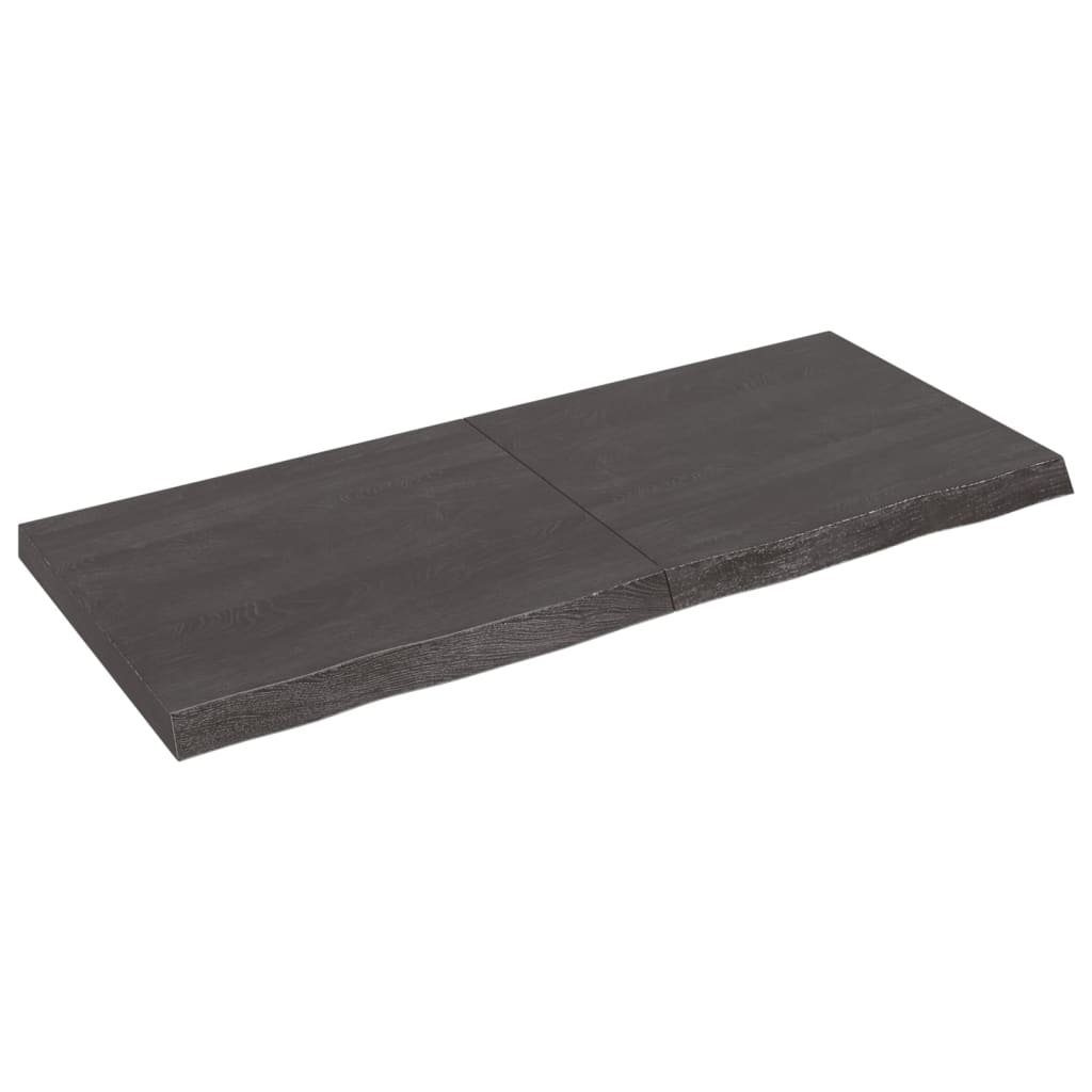 furnicato Tischplatte Behandelt 140x60x(2-6)cm Eiche Massivholz