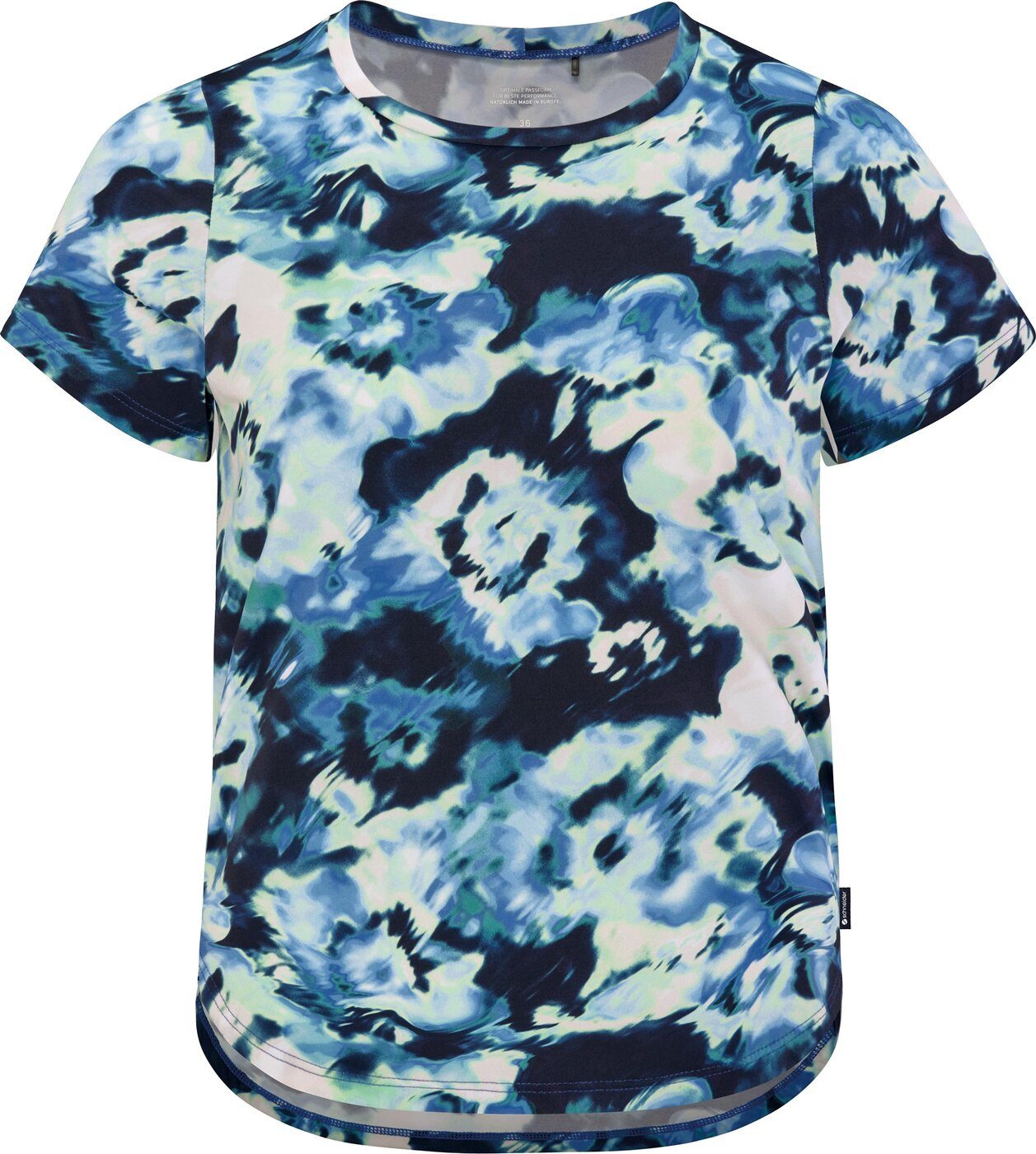 SCHNEIDER Sportswear T-Shirt SIAW-SHIRT VIOLETINK/DUNKELBLAU