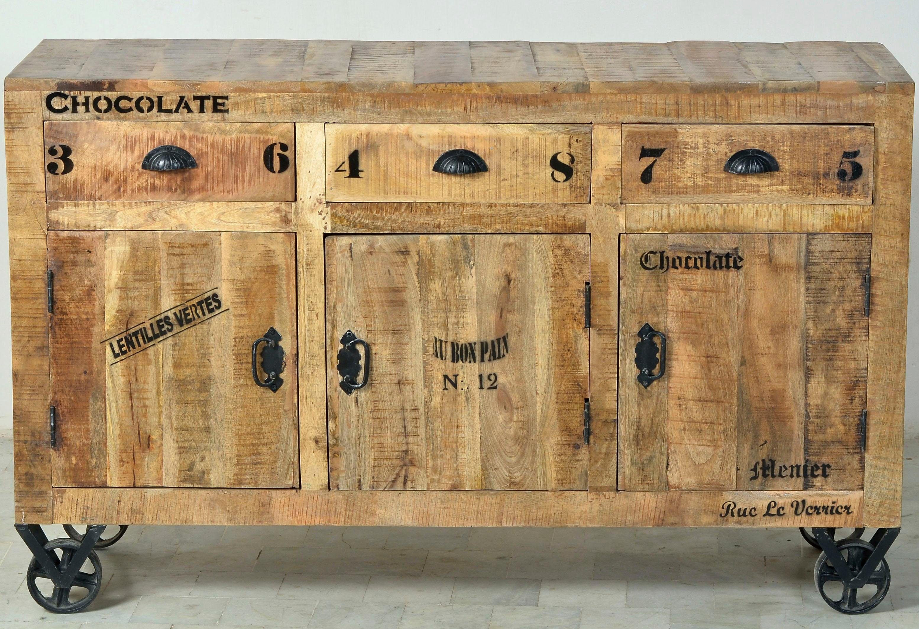 SIT Sideboard »Rustic«, im Factory Design, Breite 140 cm, Shabby Chic,  Vintage