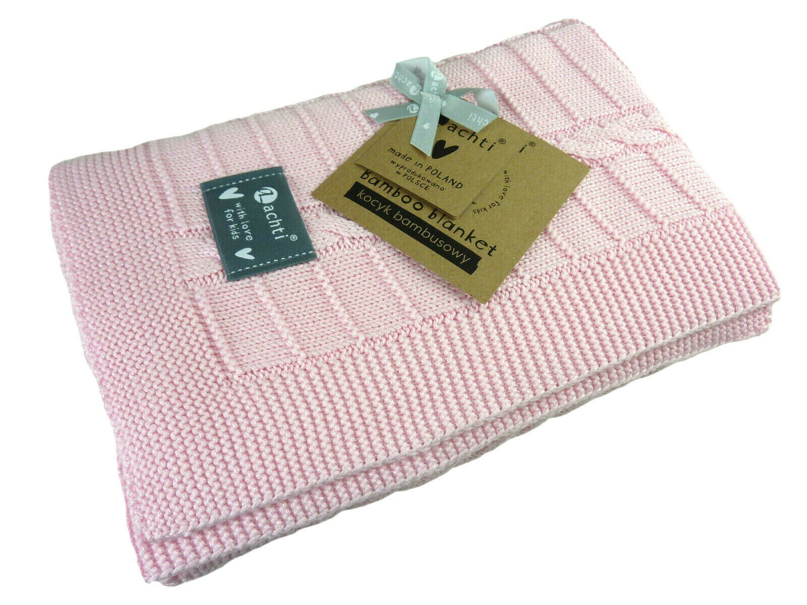 Babydecke gestrickte Babydecke, Baby Decke KC-009, 80x100 cm, Taschen4life, Kuscheldecke für drinnen & draußen, Baby Strickdecke - weich & zart