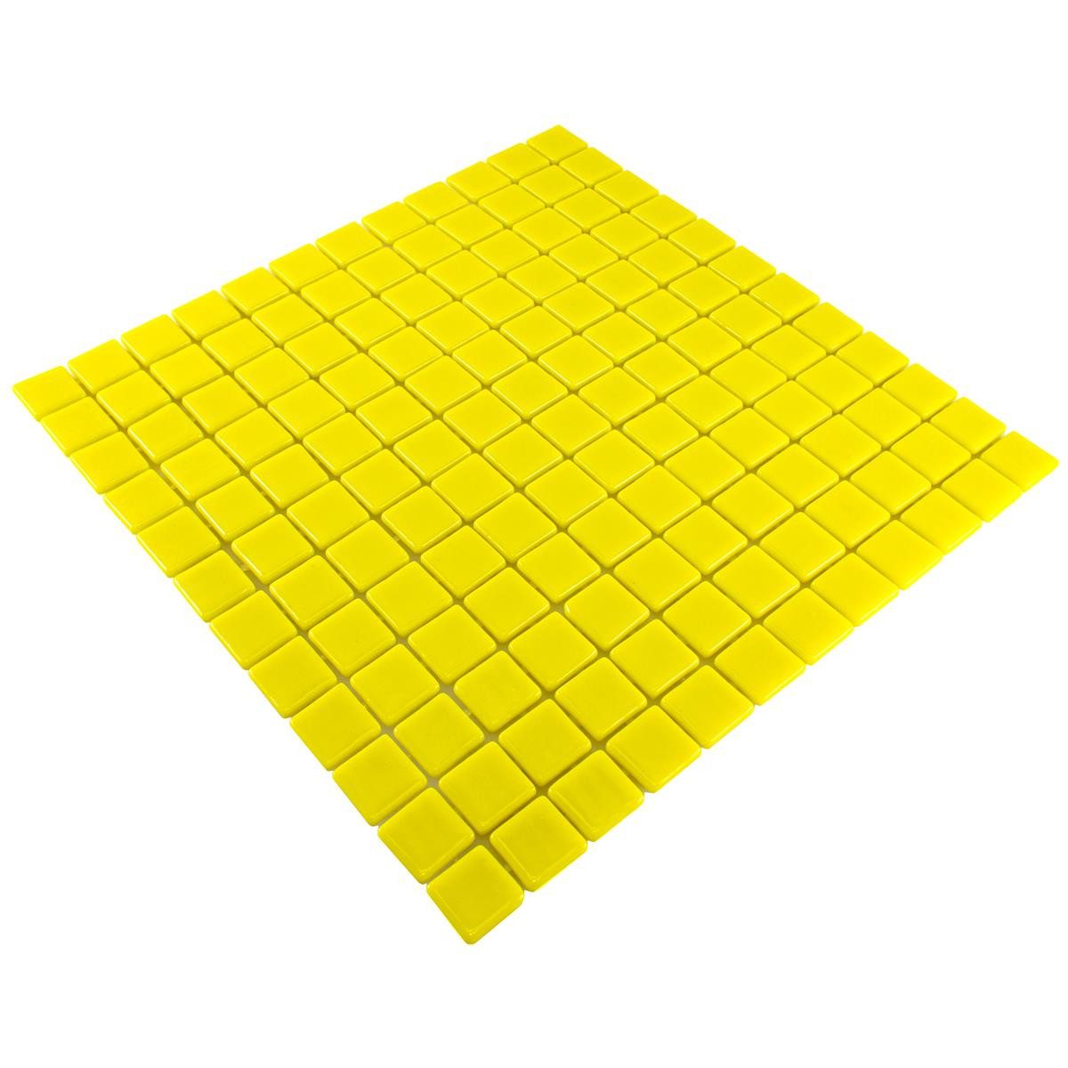 Mosafil Mosaikfliesen Glas Pool Schwimmbad Mosaik Pixley Gelb, Glas-Ecoglas 31.600x31.600, gelb, Eco Glas - Punktverklebt - Frostsicher - Wasserdicht - Wasserfest