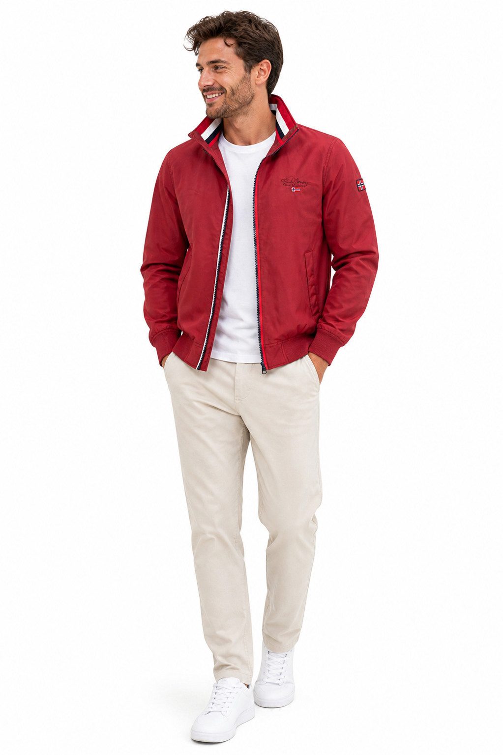 Geographical Norway Blouson Herren Übergangs Jacke Windbreaker Blouson Wasserabweisend Herbst
