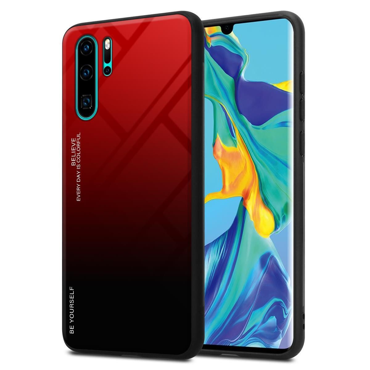 Cadorabo Handyhülle für Huawei P30 PRO Hülle Huawei P30 PRO, Robustes Hard Case - Handy Schutzhülle - Hülle - Back Cover Bumper