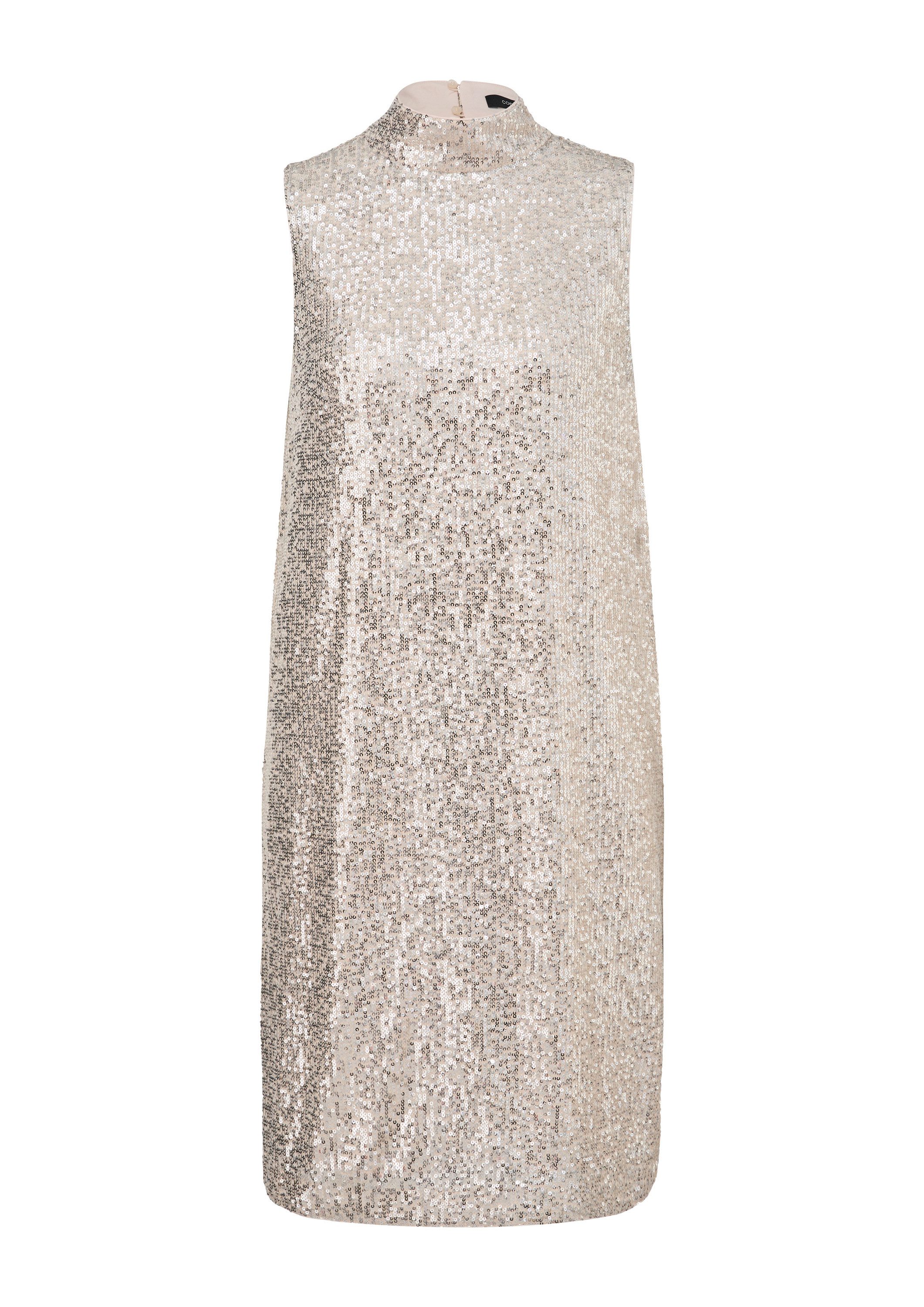 comma Minikleid Kleid Mesh-Kleid mit Pailletten günstig online kaufen