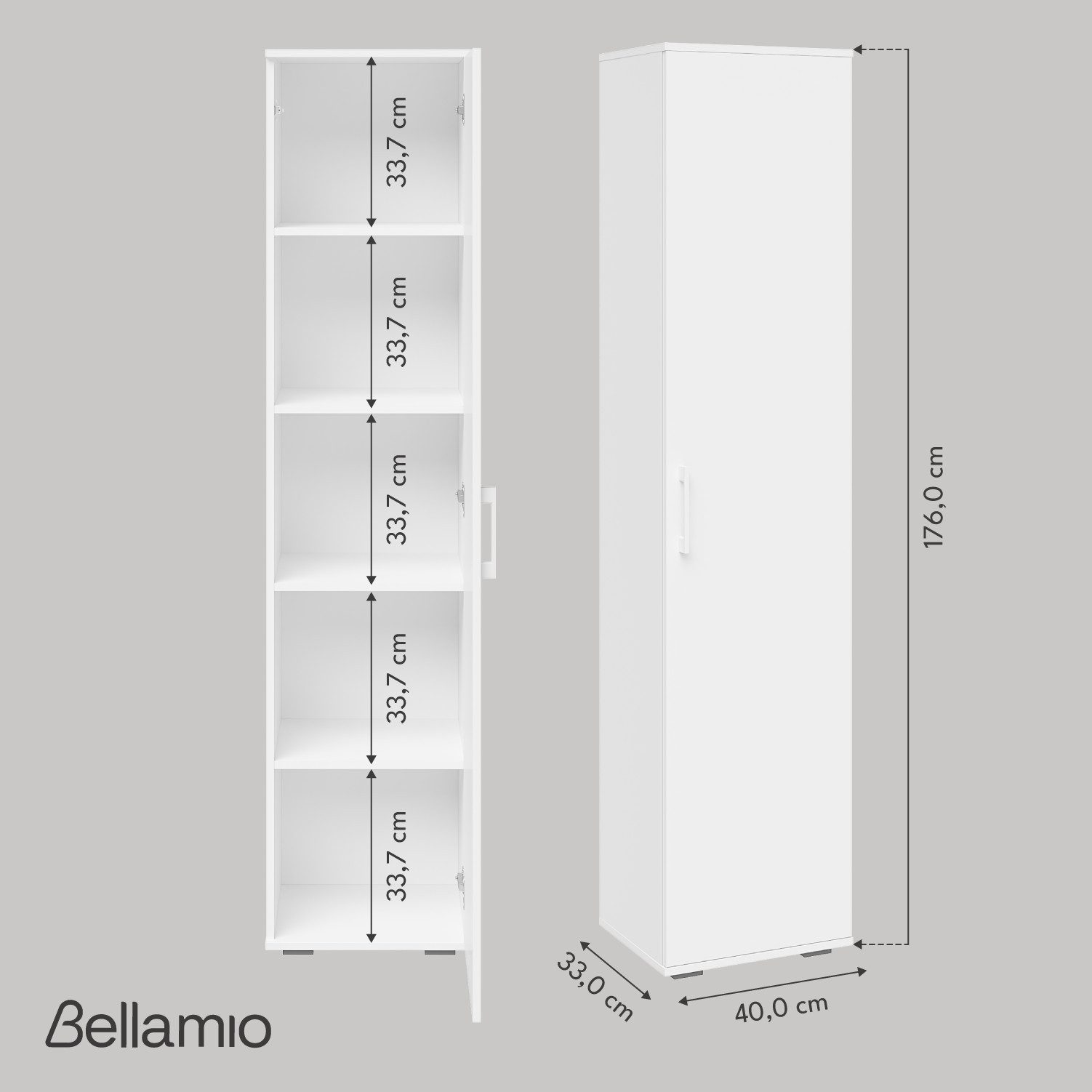 Bellamio Mehrzweckschrank Apol (Aktenschrank 40cm breit günstig online kaufen