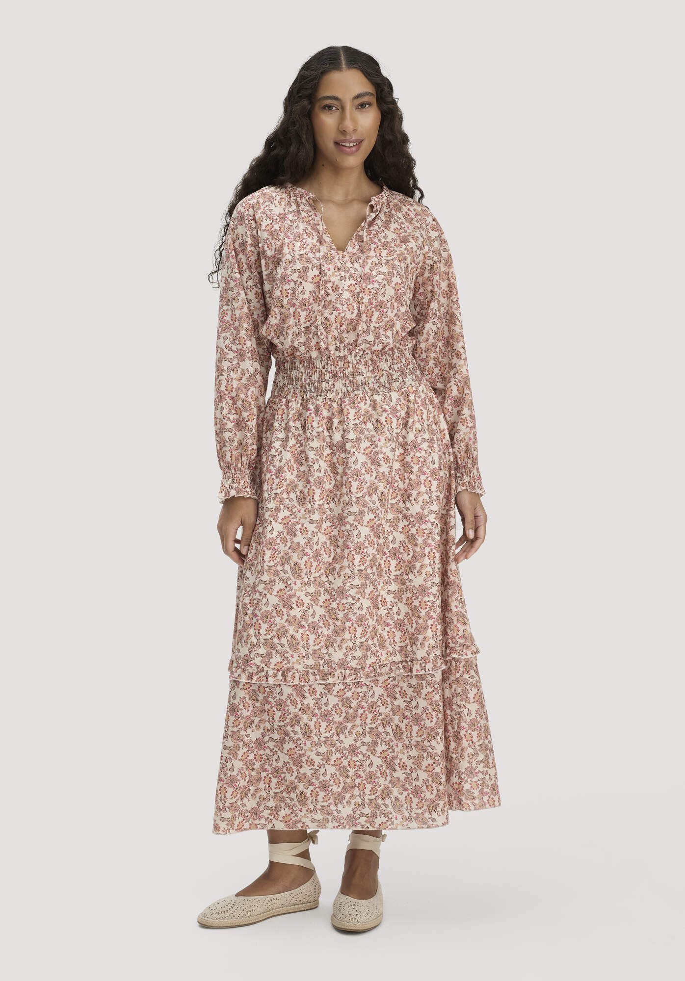 Hessnatur A-Linien-Kleid aus reiner Bio-Baumwolle (1-tlg)