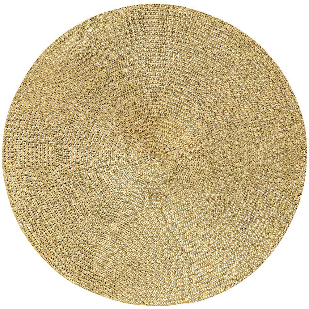 Platzdeckchen 4er Set, Gold Tischuntersetzer