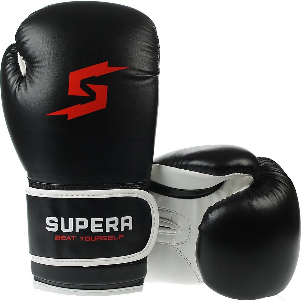SUPERA Boxhandschuhe (Paar), Box Handschuhe für Frauen und Männer -  Kickboxen Boxen MMA