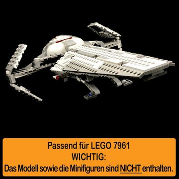 AREA17 Standfuß Acryl Display Stand für LEGO 7961 Darth Maul´s Sith Infiltrator (verschiedene Winkel und Positionen einstellbar, zum selbst zusammenbauen), 100% Made in Germany