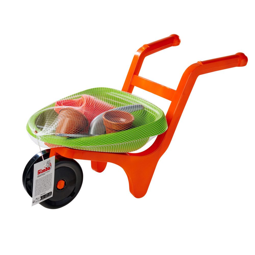 Androni Giocattoli Sandform-Set Kleine Schubkarre mit Gartenwerkzeug 5 Teile