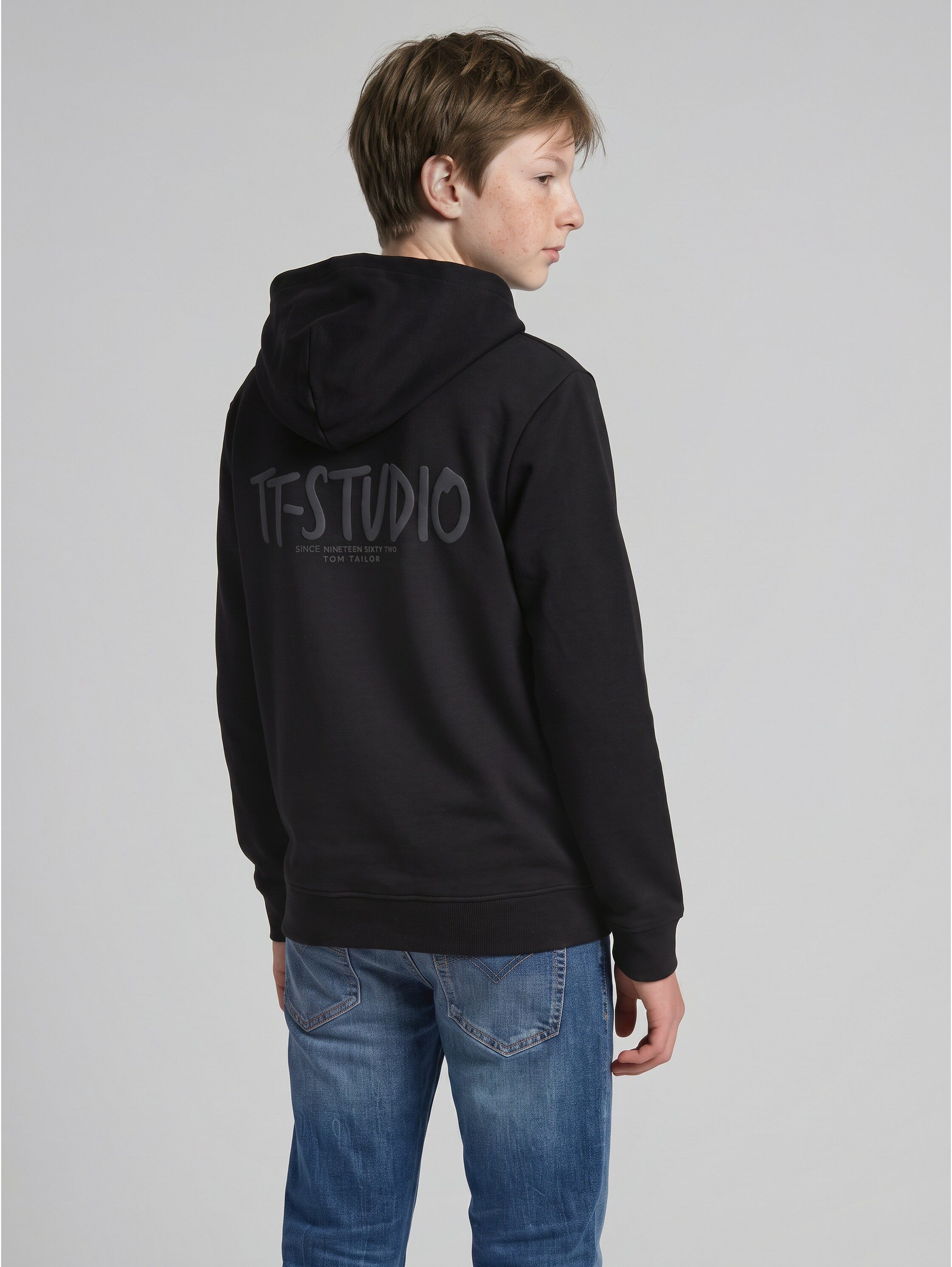 TOM TAILOR Kapuzensweatshirt mit Rückenprint – Bild 3 von 5