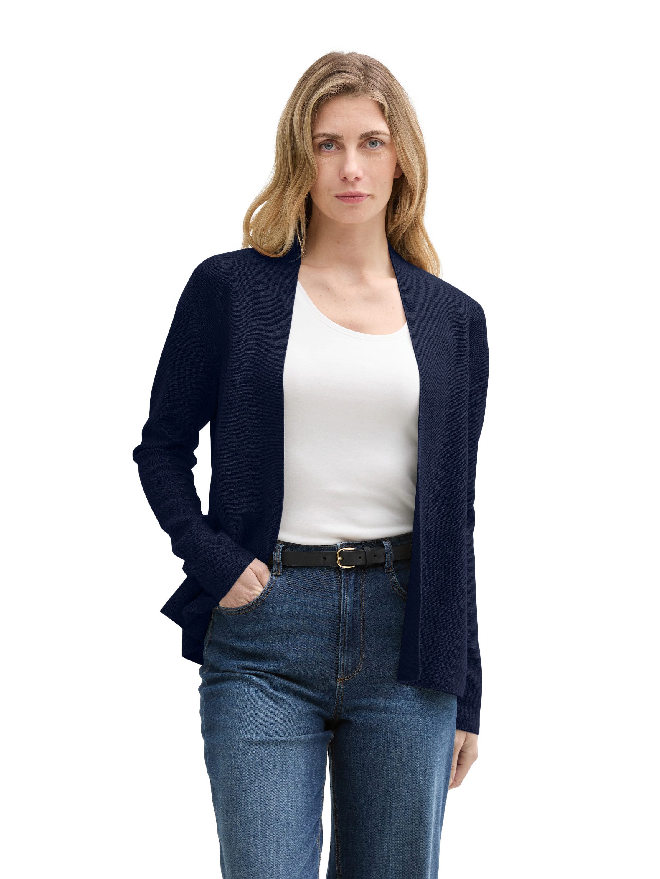 TOM TAILOR Cardigan mit feiner Struktur