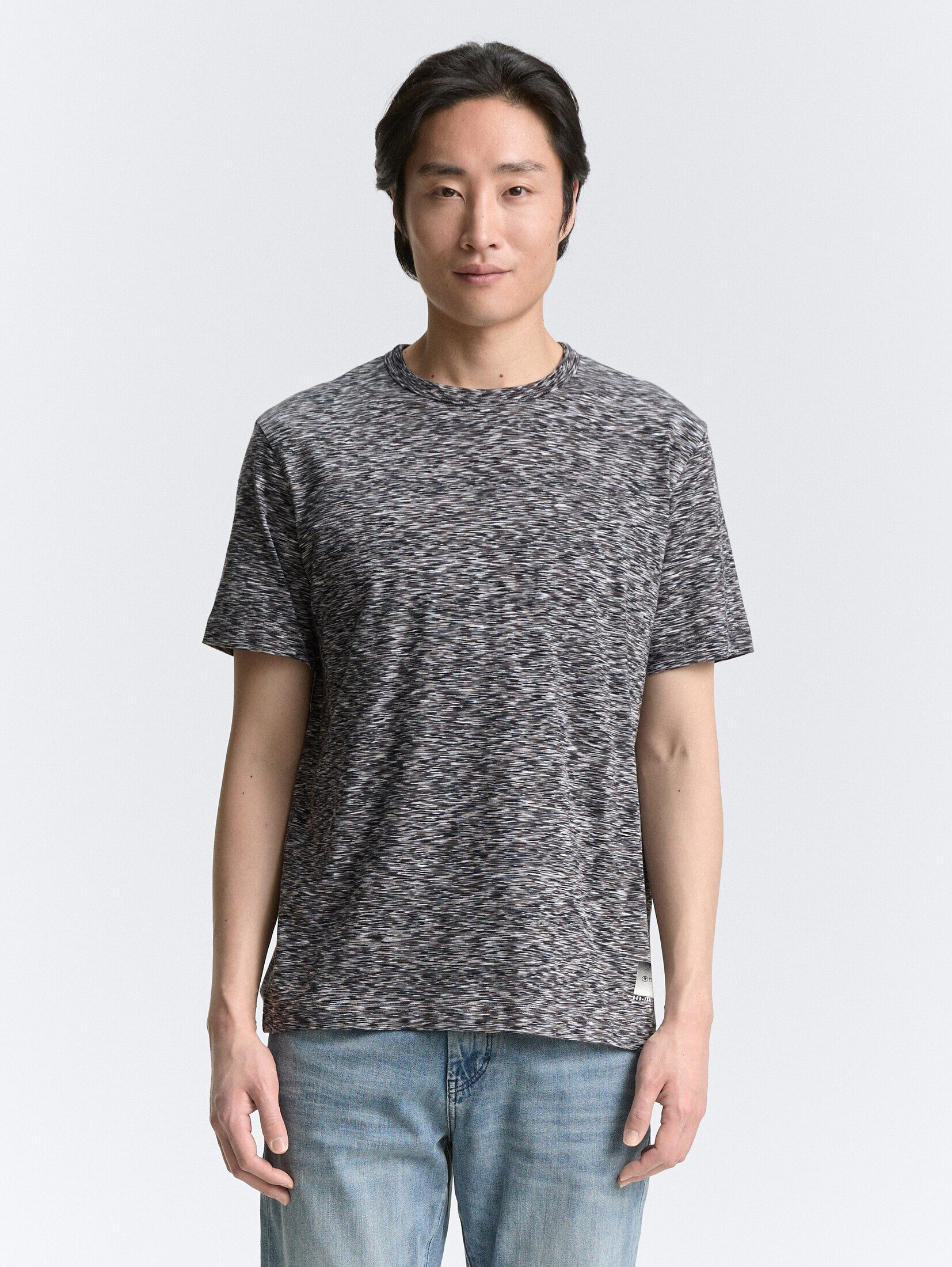 TOM TAILOR T-Shirt T-Shirt in Melange-Optik günstig online kaufen