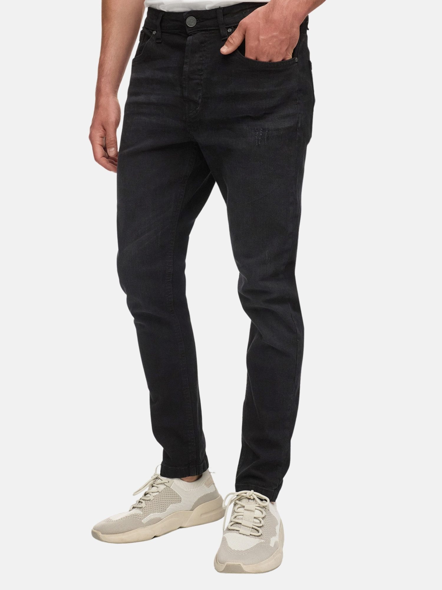 Tazzio Slim-fit-Jeans Denim A109 Stretch mit Elasthan - dezenten Destroyed-Details – Bild 5 von 5
