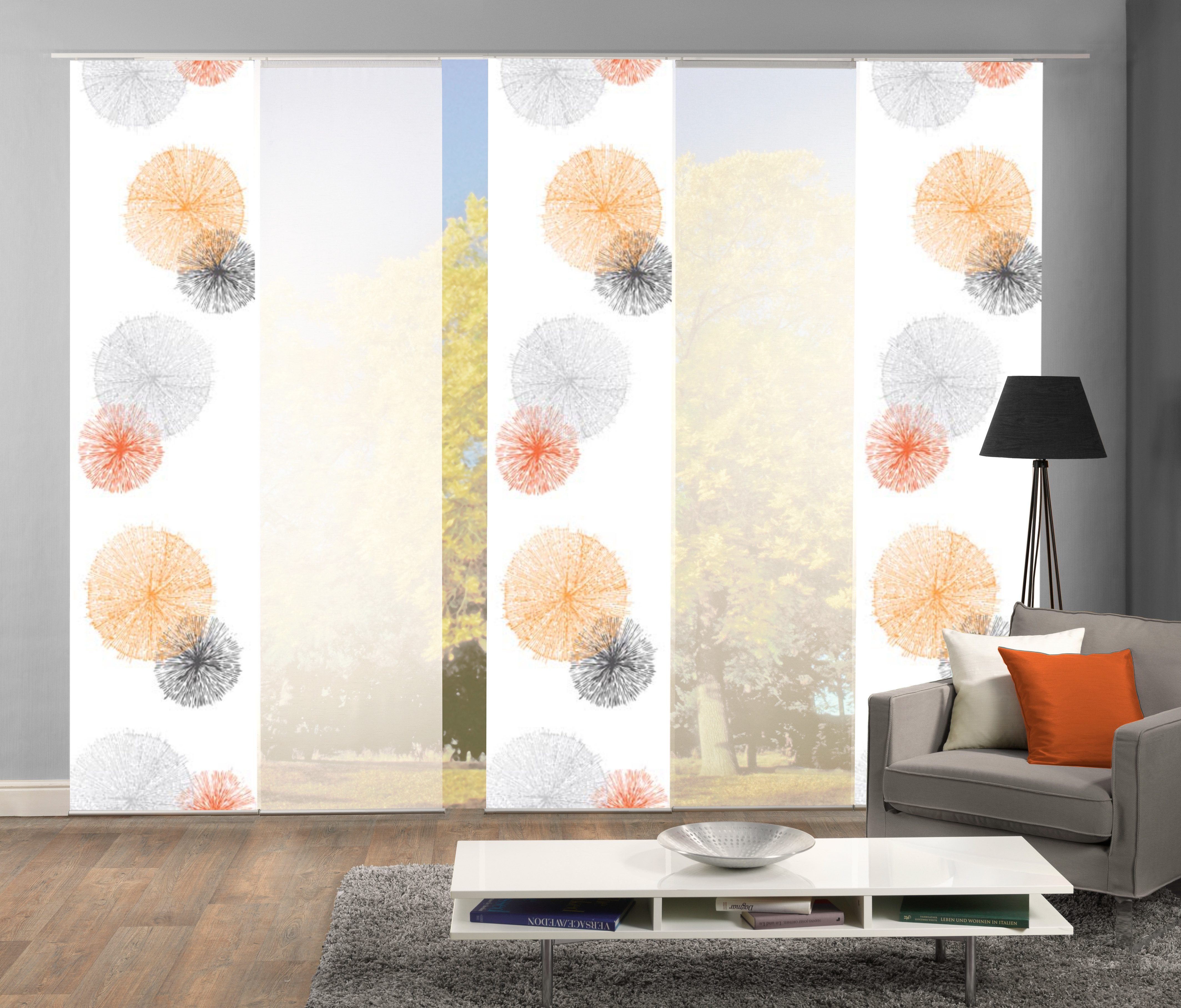 HOME WOHNIDEEN Schiebegardine "SCOPPIO" Paneelwagen 5 Stk. tlg. HxB: 245x60 günstig online kaufen