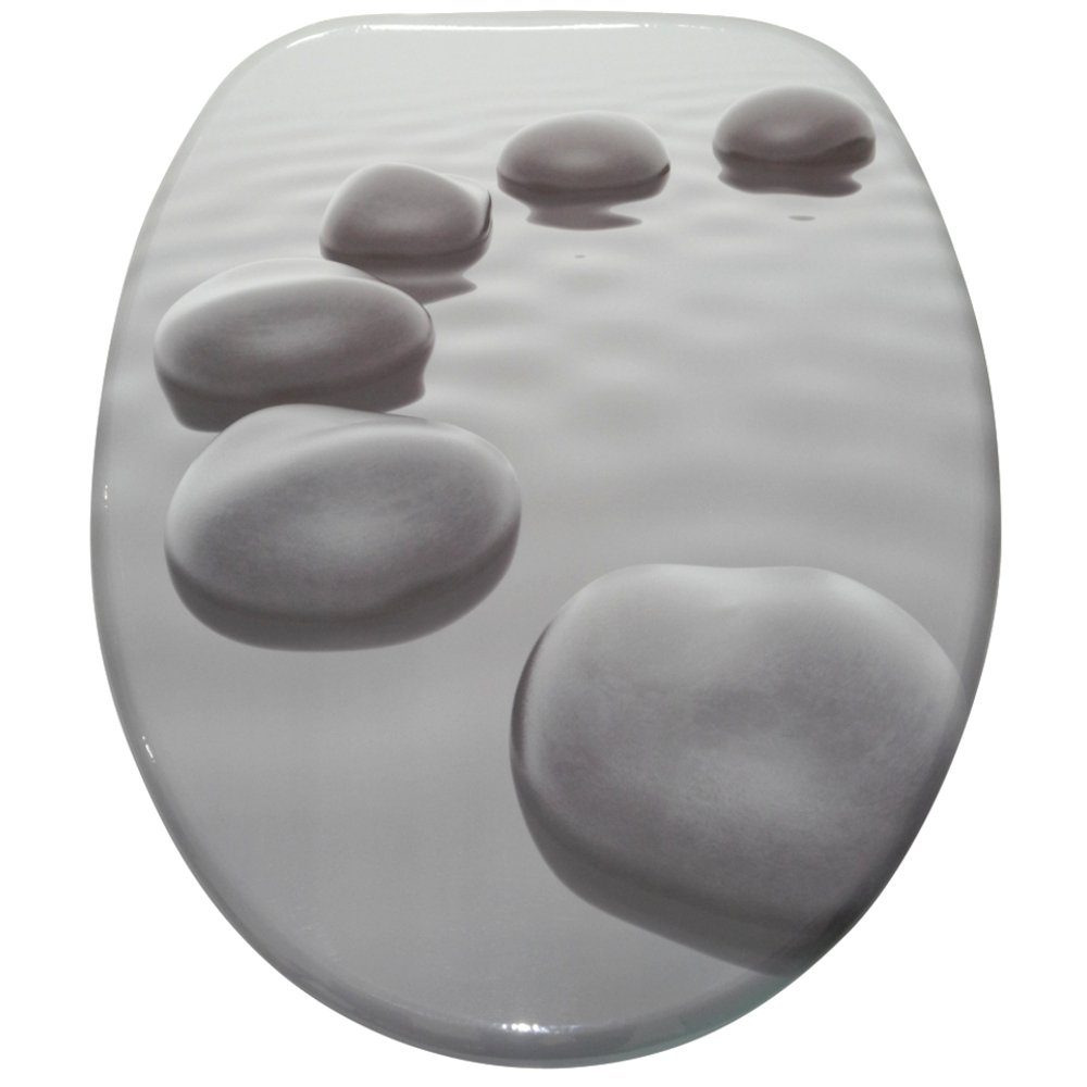 Sanilo WC-Sitz Black Stones, mit Absenkautomatik, günstig online kaufen