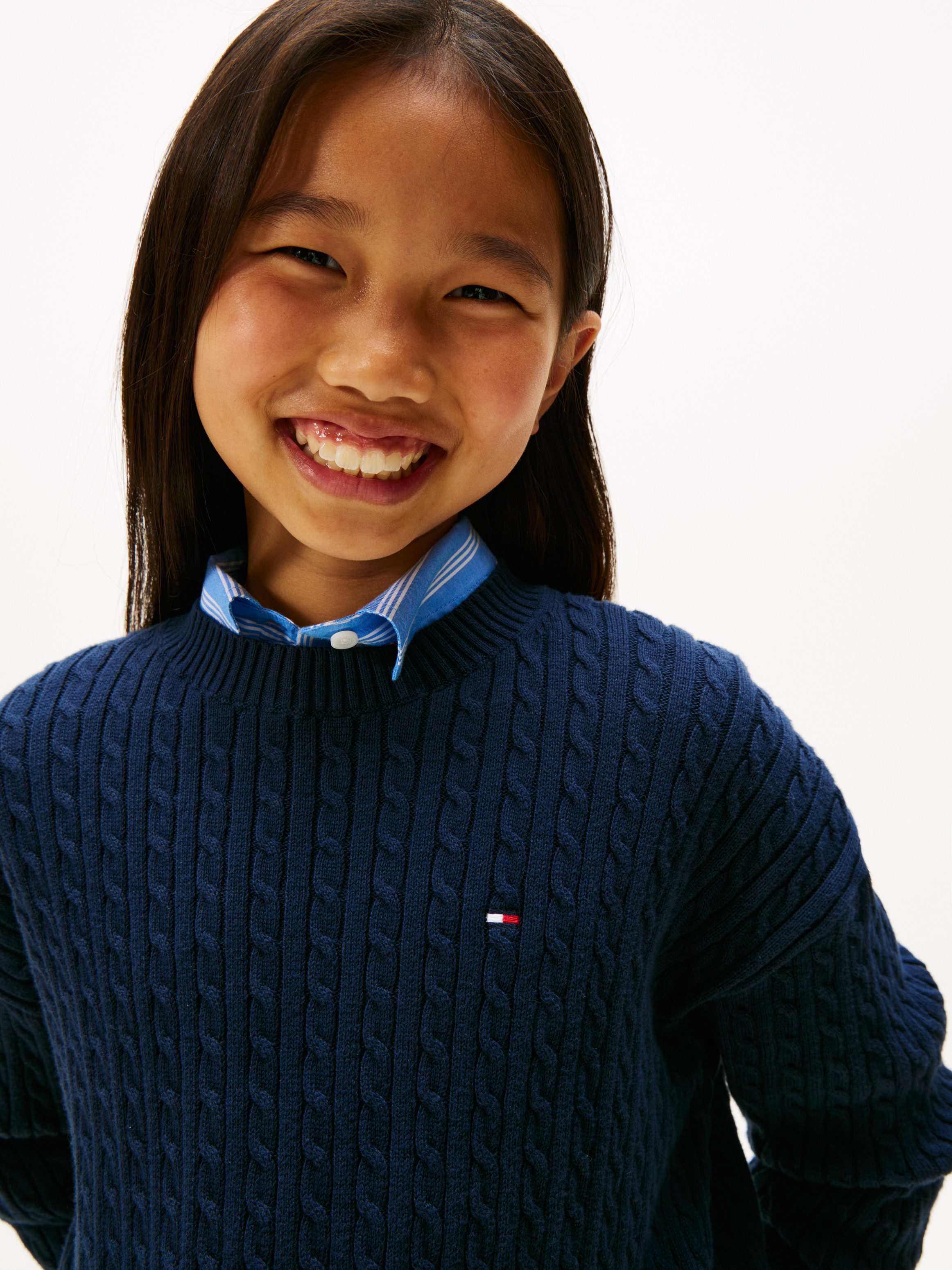 Tommy Hilfiger Strickpullover CABLE SWEATER Kinder bis 16 Jahre