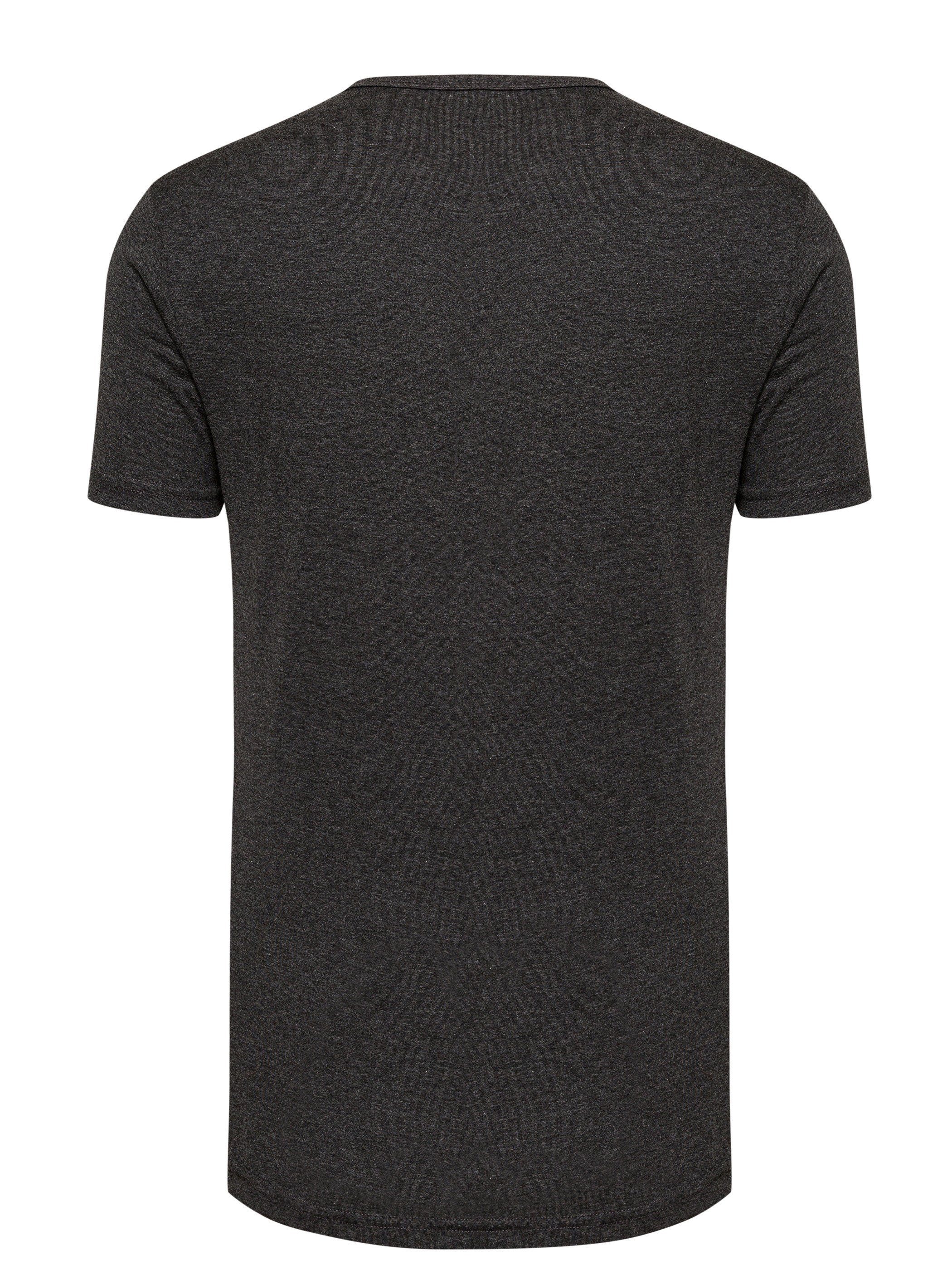 Yazubi T-Shirt Max Shaped Long Tee 3-Pack (Set, 3er-Pack) modernes Rundhalsshirt