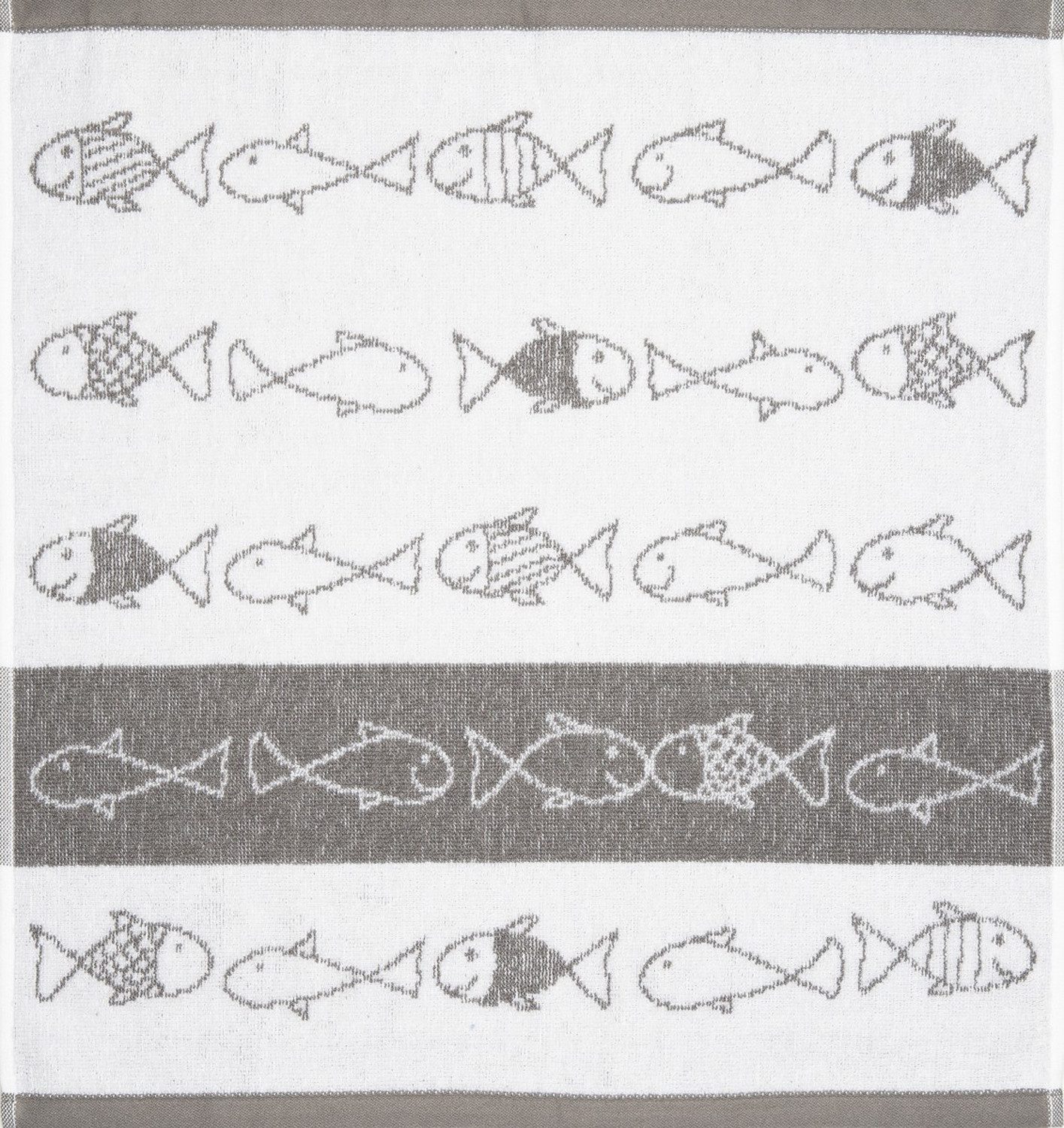 Kracht Geschirrtuch Kiss Fish, (Set, 3-tlg., 3-teilig), 3er Pack Frottee Kü günstig online kaufen