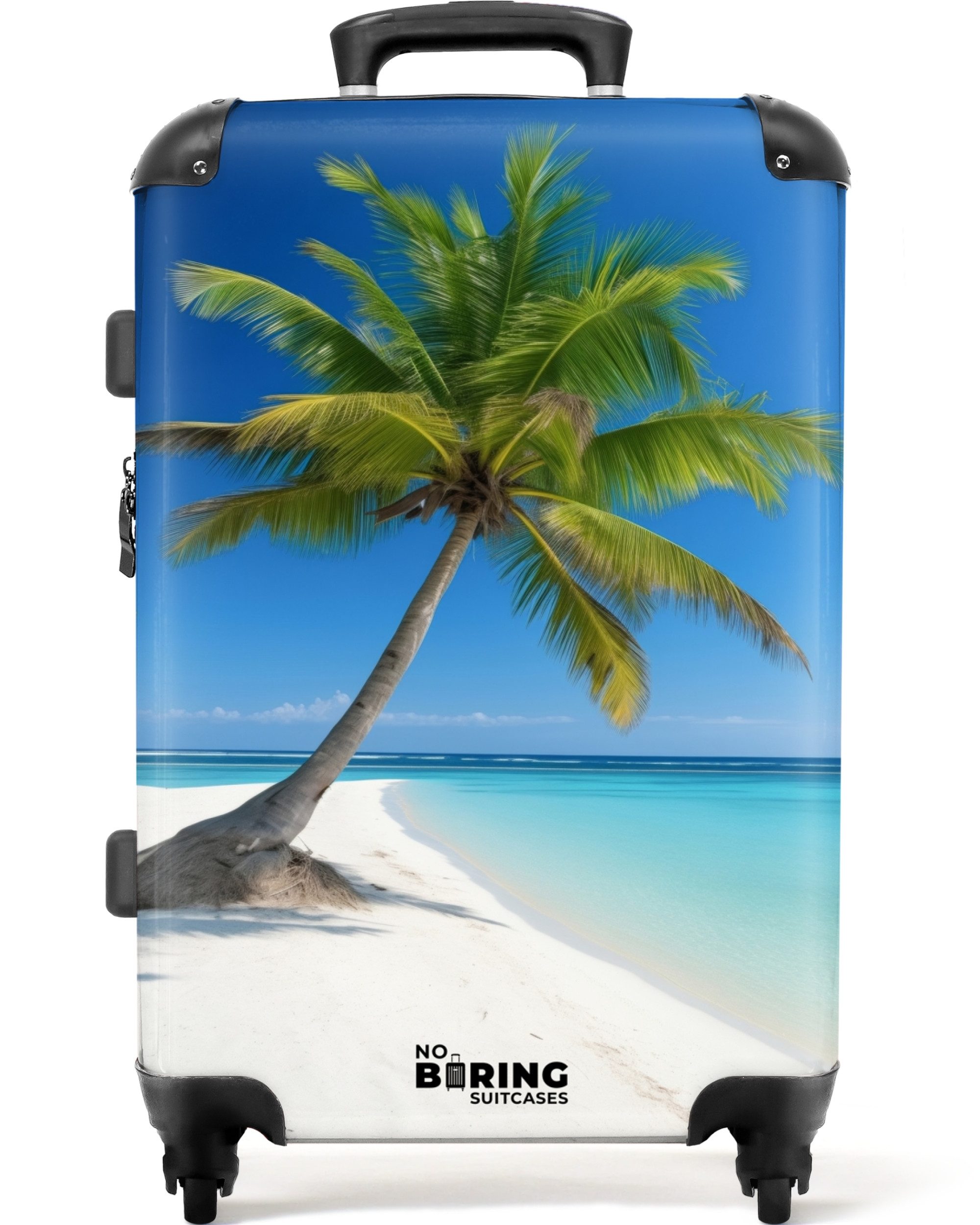 NoBoringSuitcases.com© Hartschalen-Trolley Palmen am Strand 67 günstig online kaufen