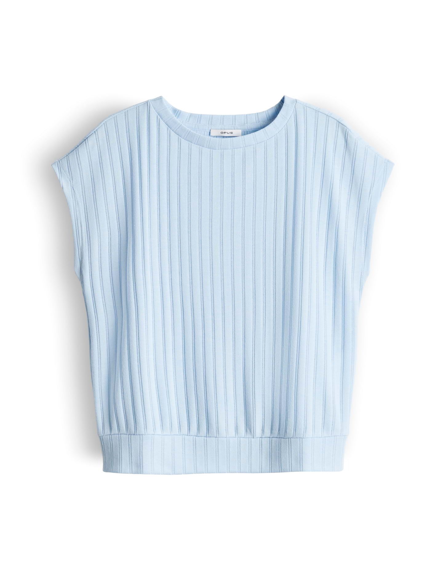 OPUS Kurzarmshirt Sapino aus Jersey mit Rippstruktur leichte Transparenz, w günstig online kaufen