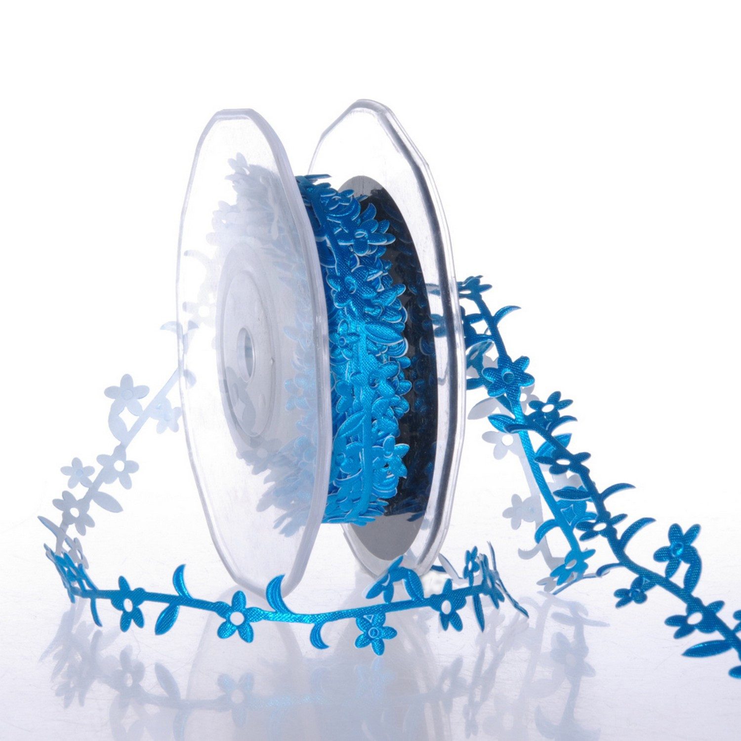 Deko AS Bastelband Blütenranke - Türkis - SekleBo® - 20mm - 10m - 89110-20-10-71, selbsthaftend