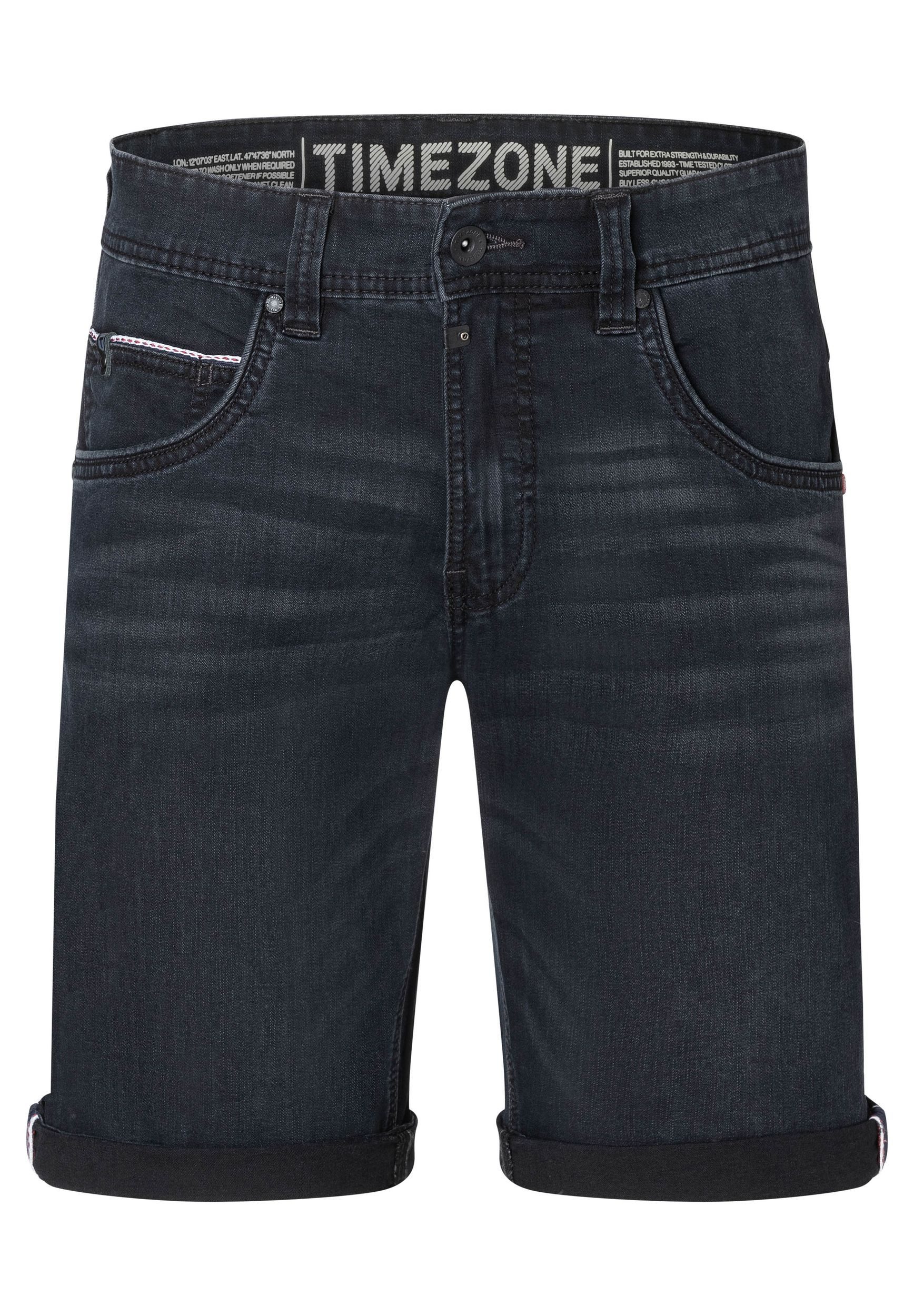 Jeansshorts Denim Jeans- mit Saum und Taschendetails
