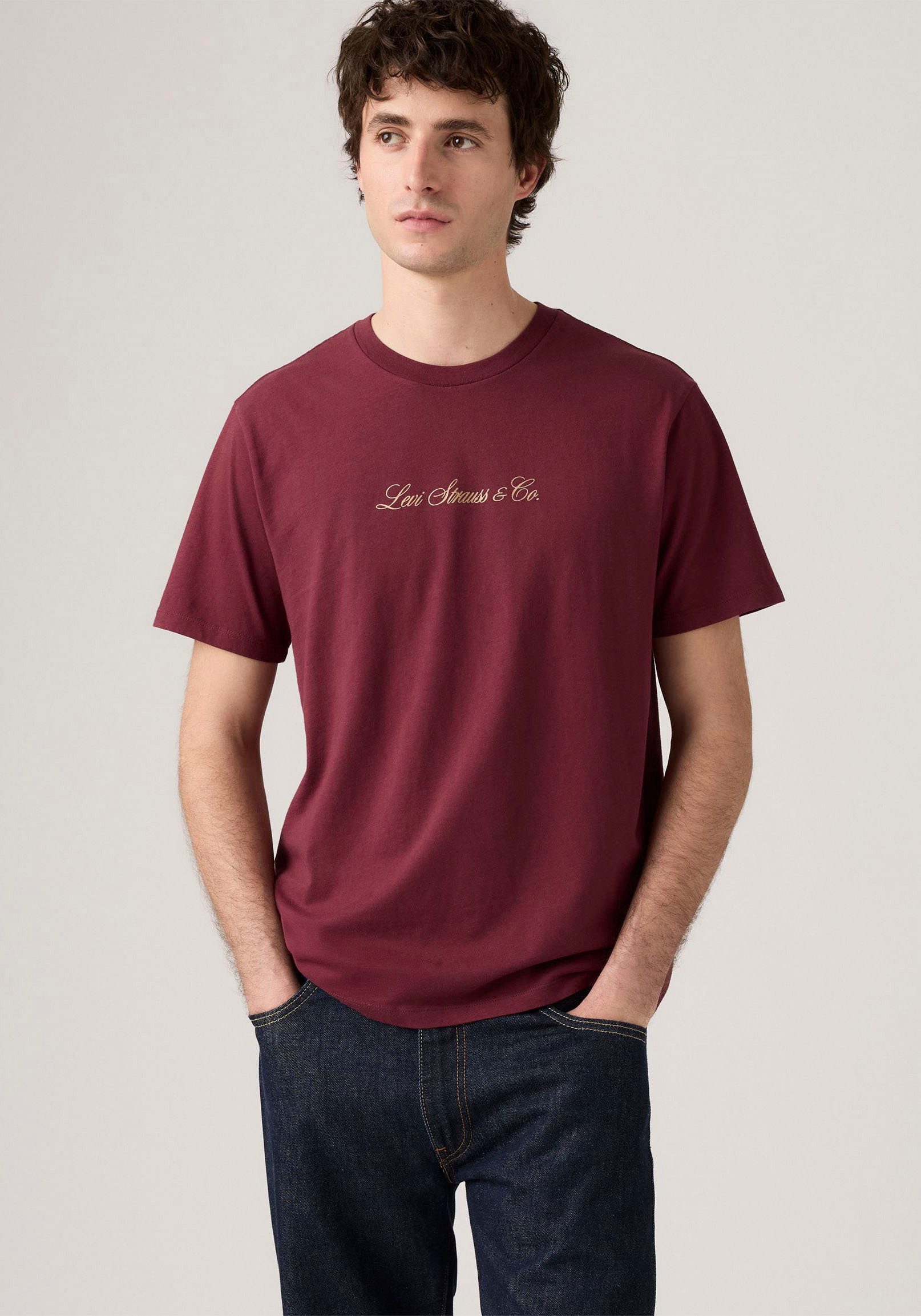 Levi's® T-Shirt mit Schriftzug günstig online kaufen
