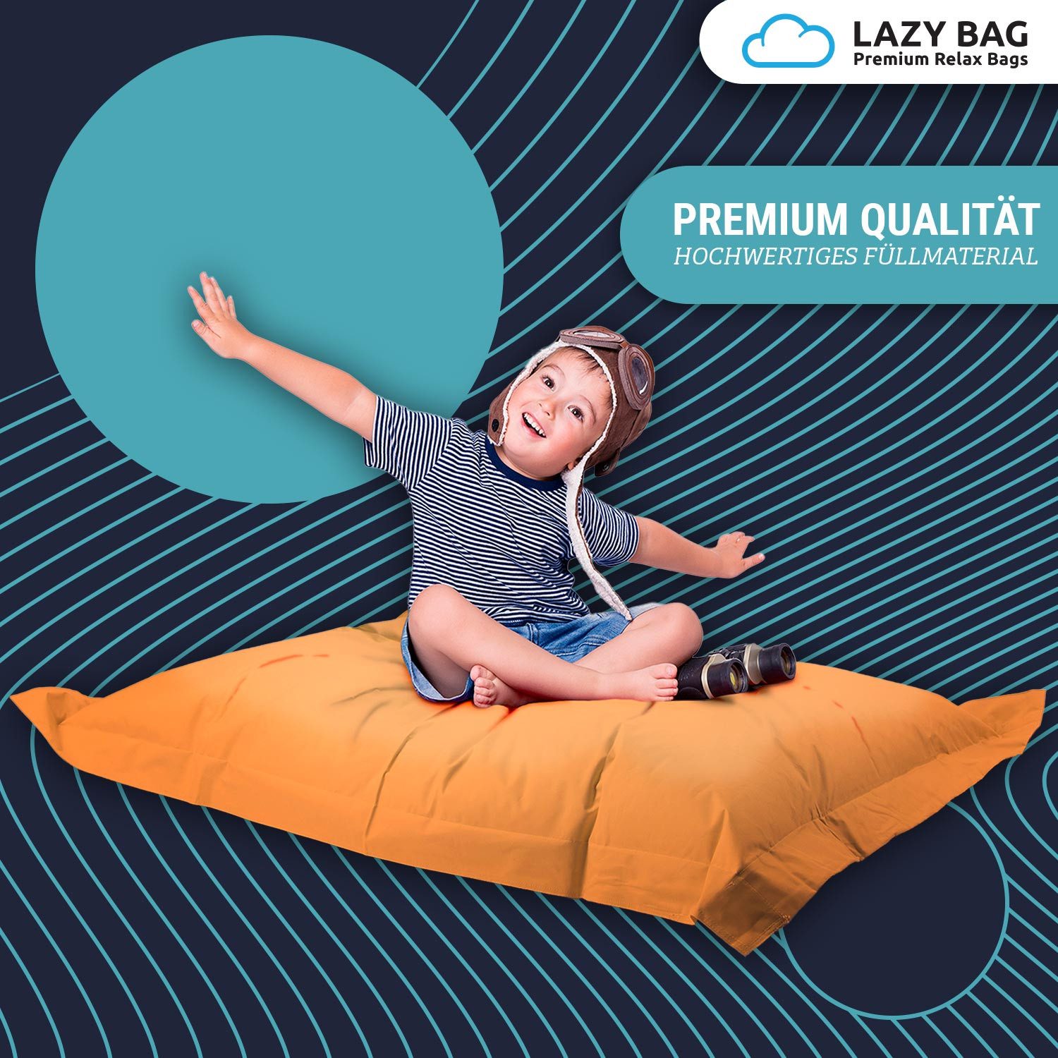 LazyBag Sitzsack Sitzsack XL 250 Liter Indoor Outdoor – Wasserfester Riesen günstig online kaufen