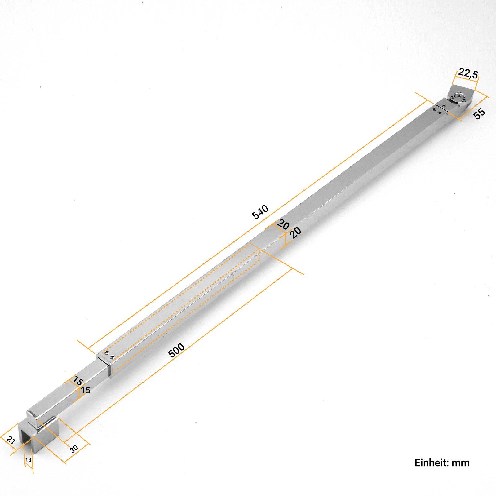 WITEN&NOCK Duschwand-Stabilisationsstange Stabilisationsbügel mit 180° dreh günstig online kaufen