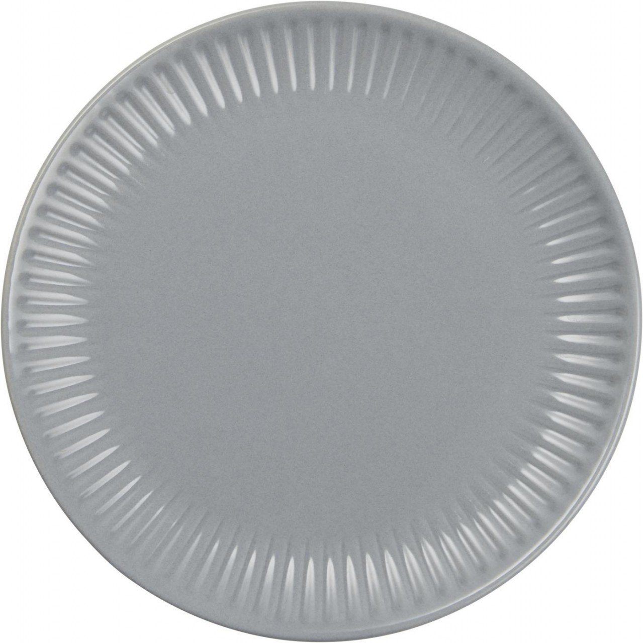 Ib Laursen Frühstücksteller Mynte, Grau French Grau18 H:2.5cm 18 - Grau Steingut French D:19.5cm 