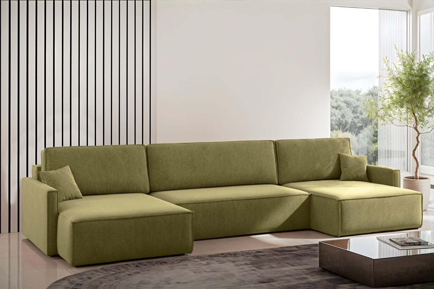 Kaiser Möbel Ecksofa Ecksofa Carlos U-Form günstig online kaufen