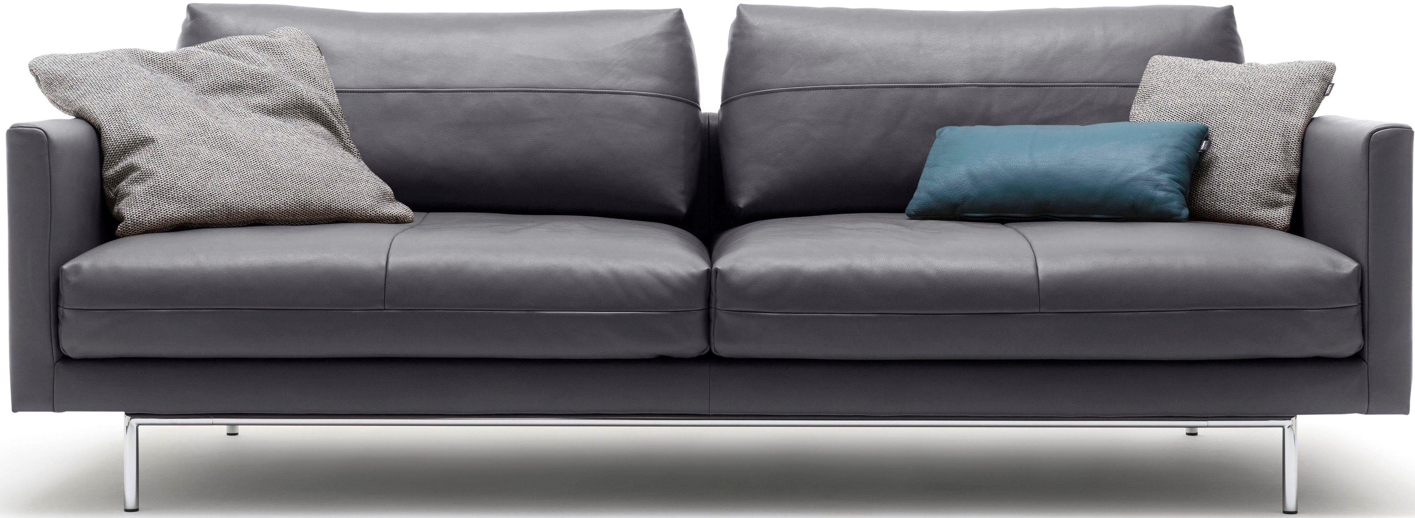 schwarz sofa signalschwarz 3-Sitzer | hülsta