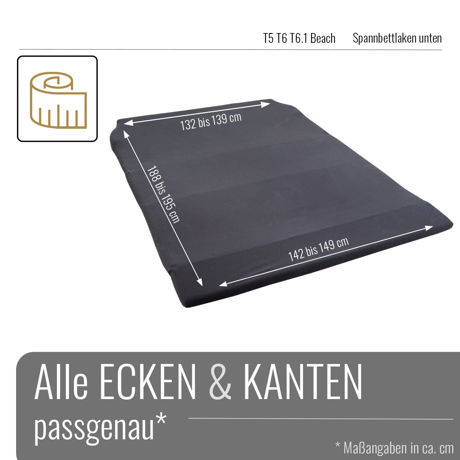 BLACK FOREST FOX Spannbettlaken Spannbettlaken VW günstig online kaufen