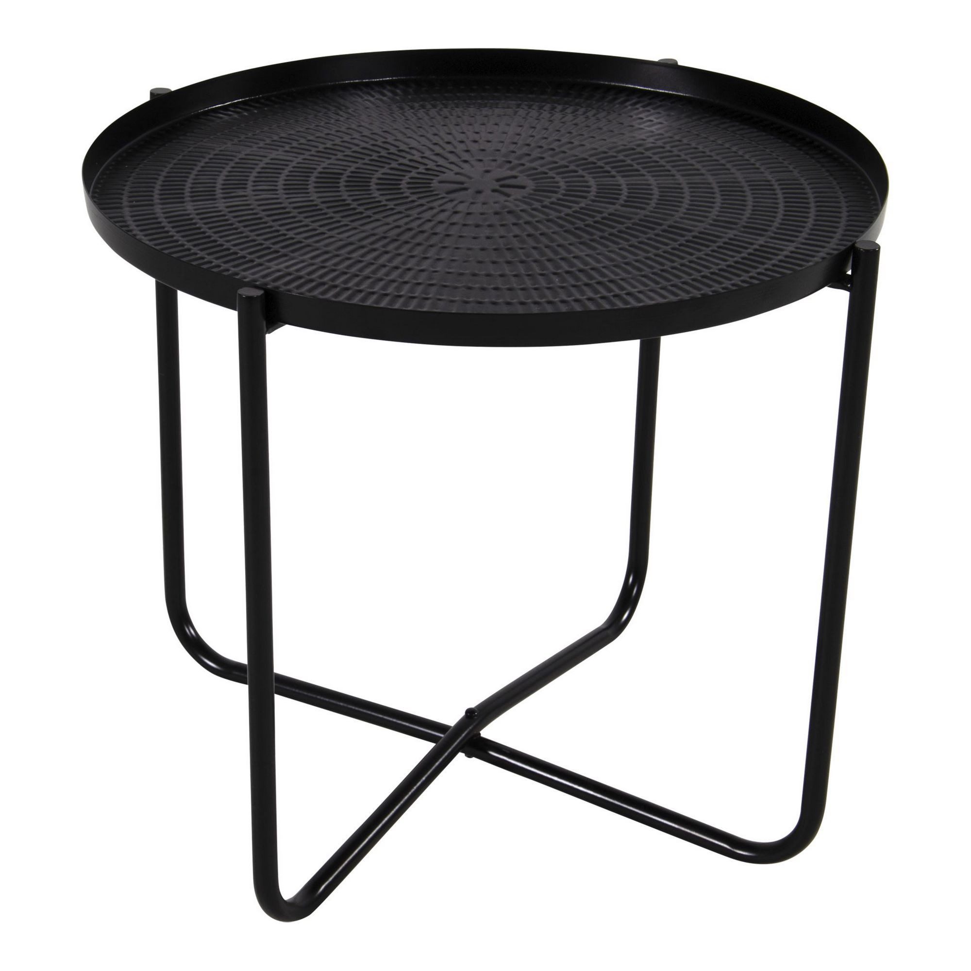 Beistelltisch Lesli Living Beistelltisch "Black" schwarz