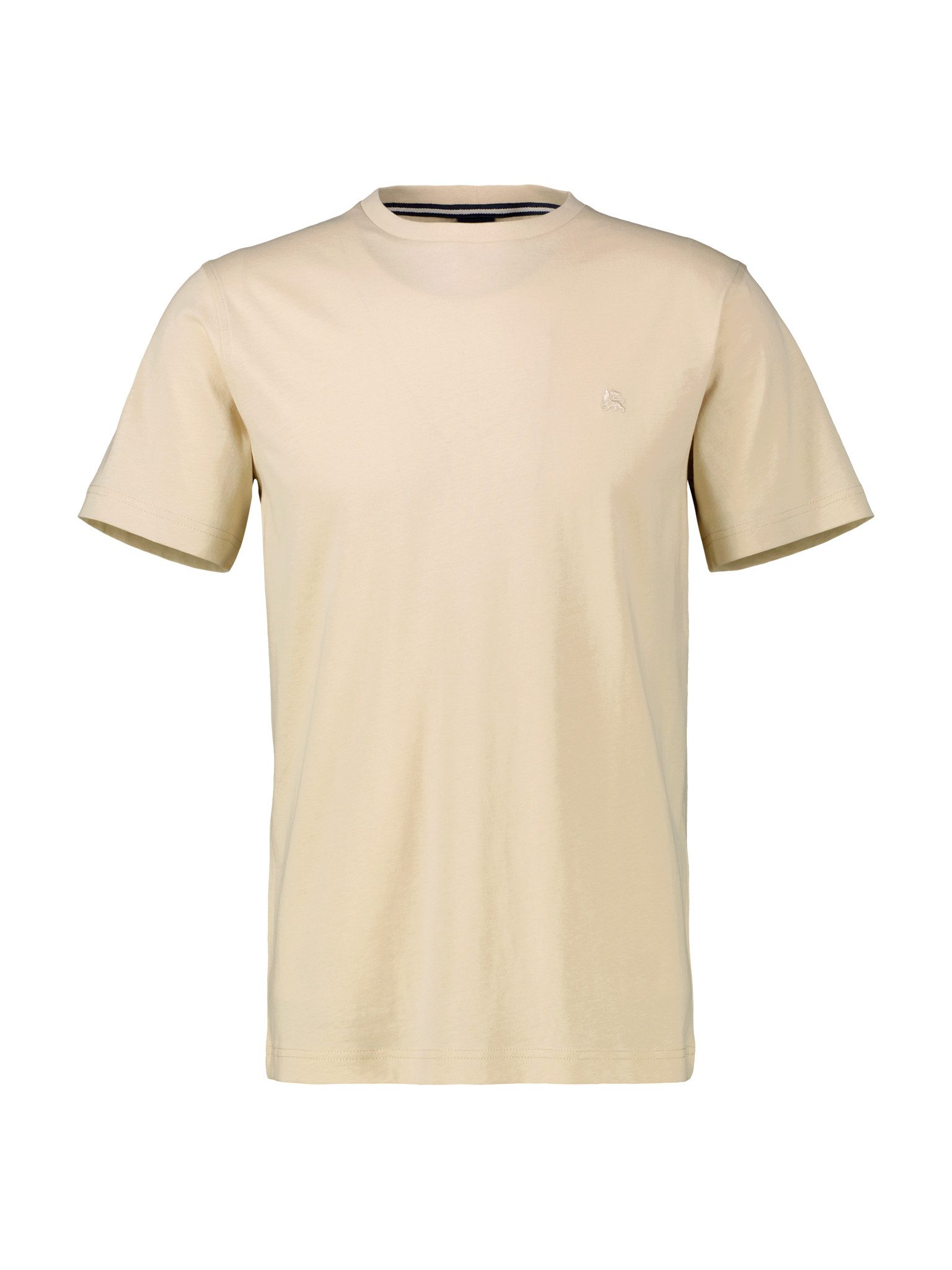 LERROS Rundhalsshirt mit Logo Stickerei