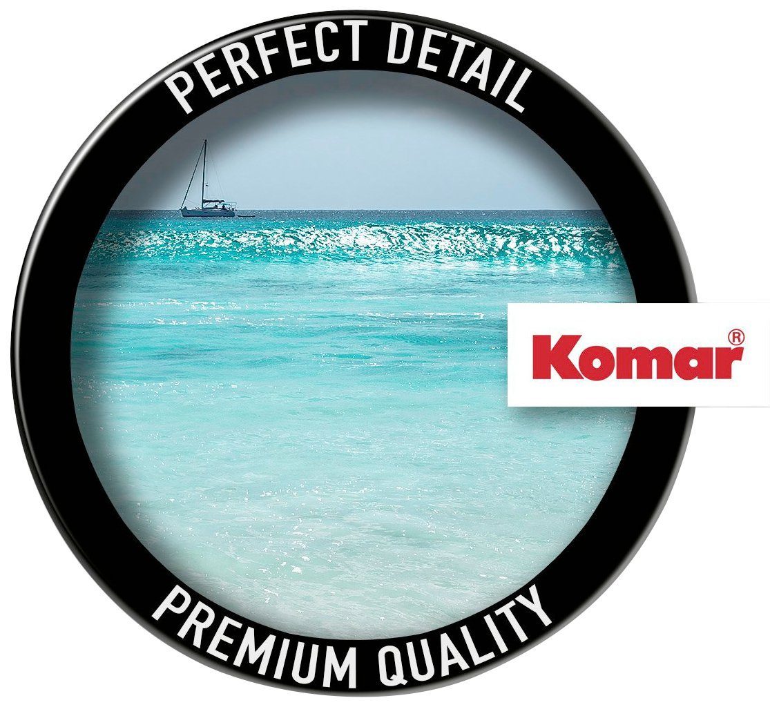 Komar Fototapete Vlies selbstklebend - Lagoon - Größe 125 x 125 cm, glatt, bedruckt, (1 St), Wohnzimmer, Schlafzimmer