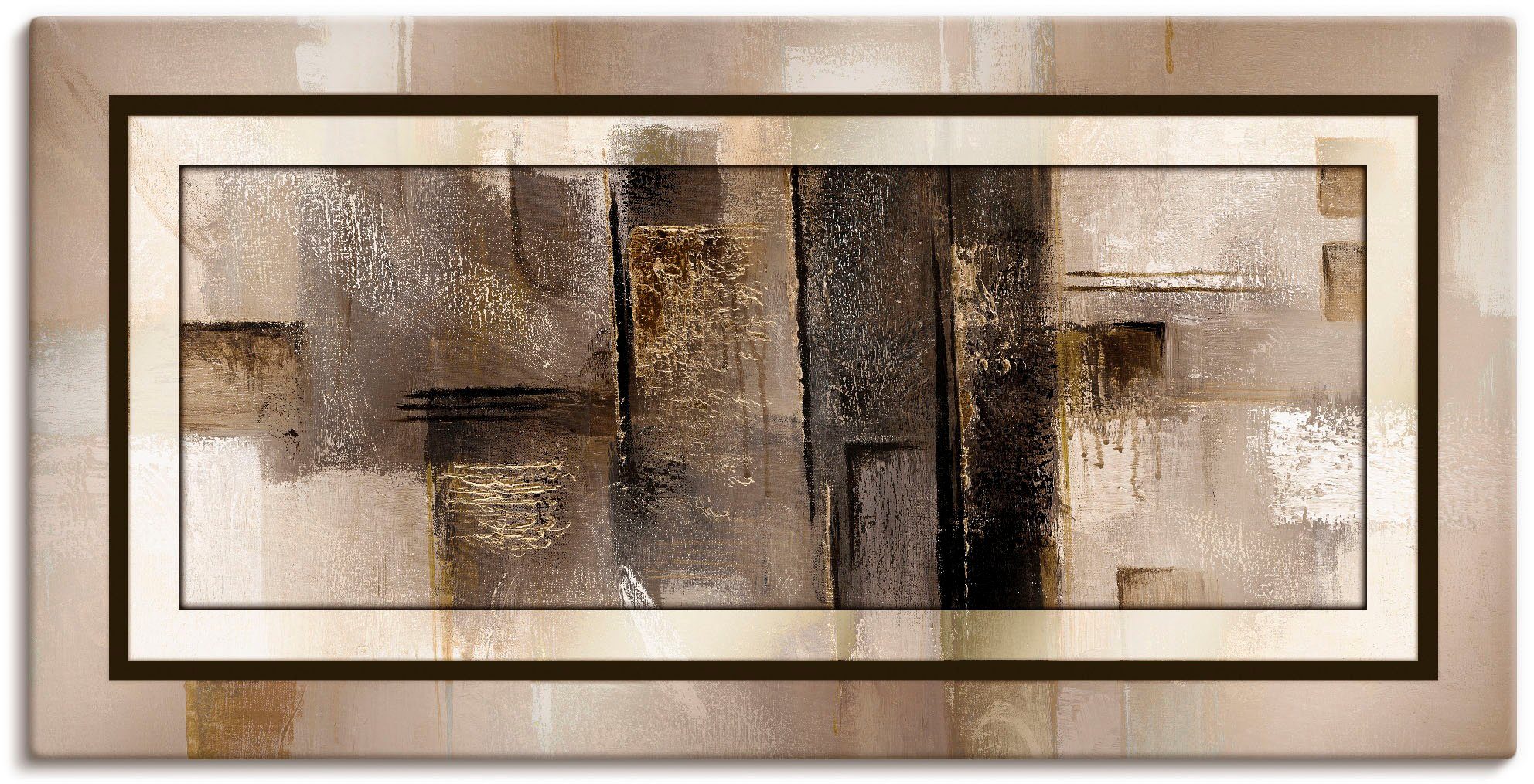 Artland Wandbild Quadrate - abstrakt 1, Muster (1 St), als Alubild, Leinwandbild in verschied. Größen