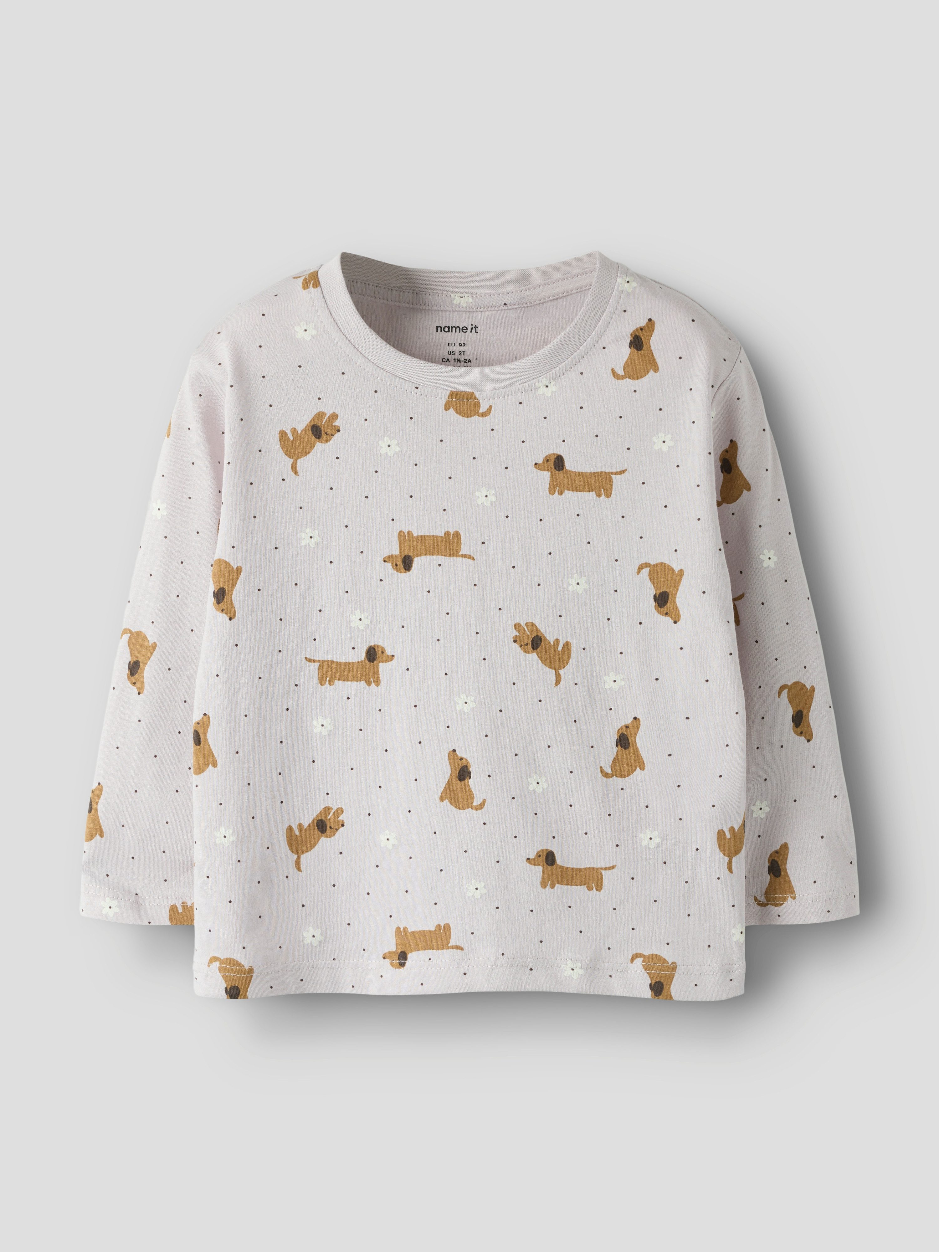 Name It Langarmshirt NMFVELDA 2P LS NREG TOP (Packung, 2-tlg) Baumwolle, regular fit