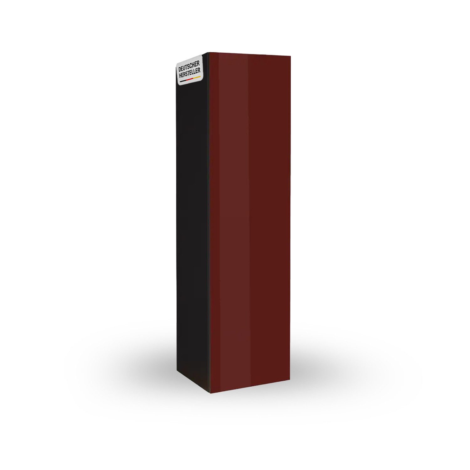 Storado Wandhängeschrank Colors 32×118×33cm, Hängeschrank mit Glastür, Farbe wählbar, Glasfronten und Push-to-open für eine moderne, grifflose Optik