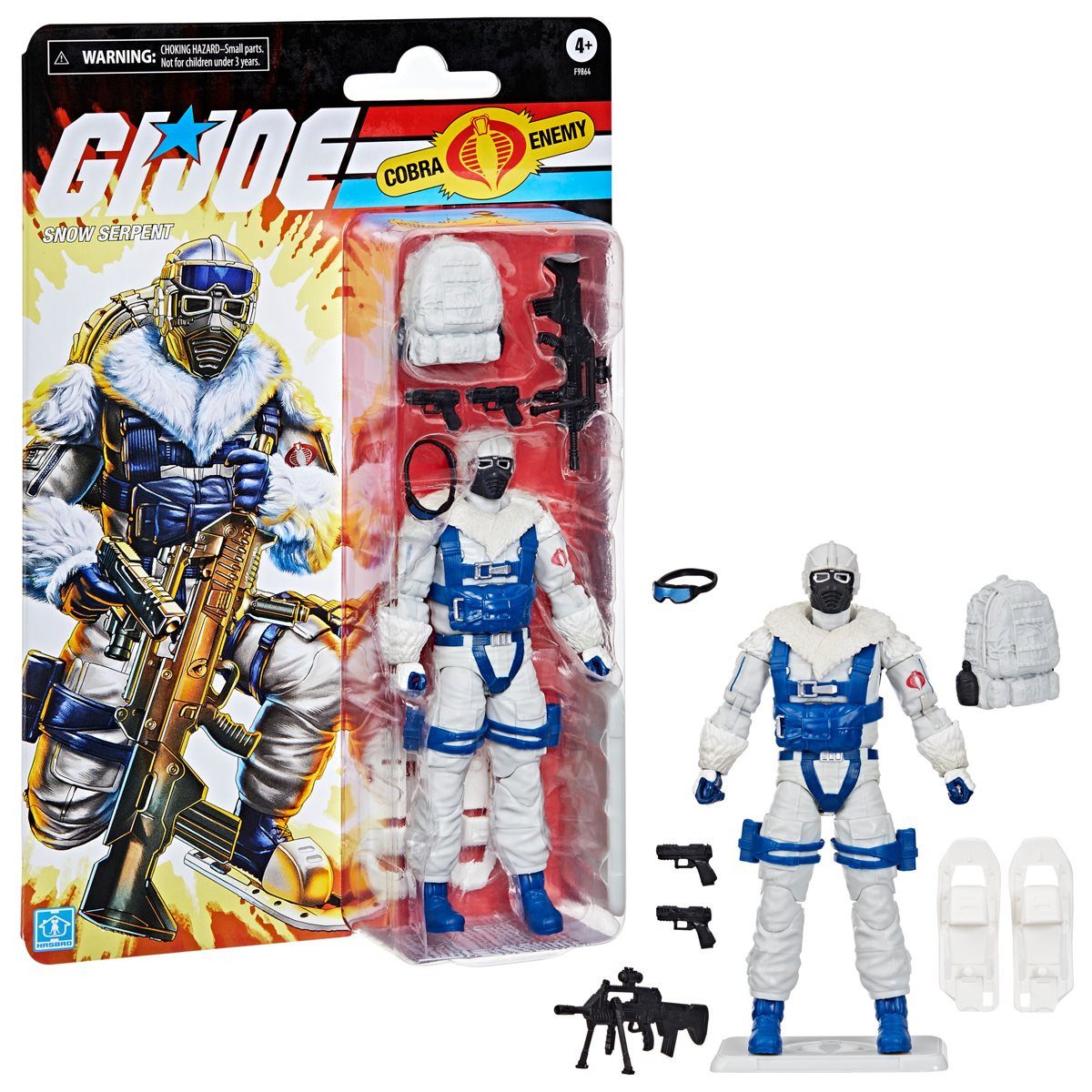 Hasbro Actionfigur G.I. Joe Classified Series Retro Cardback Snow Serpent 6 Inch Actionfi