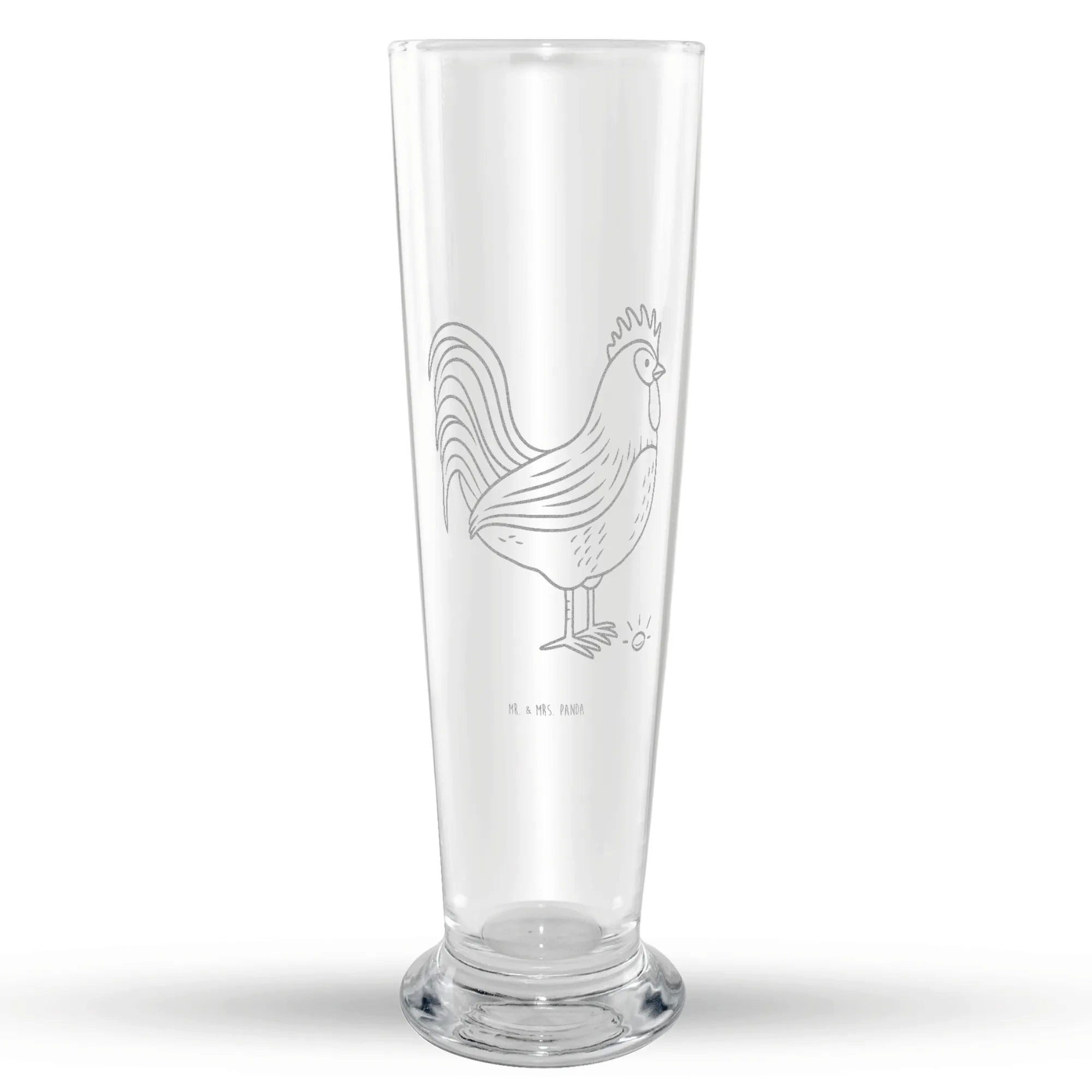 Mr. & Mrs. Panda Bierglas Hahn Korn, Weizenglas, Transparent, Vatertag, Eier, Weizen Glas, Weiz, Premium Glas, Weizenbier Glas Weizenbierglas Vatertag