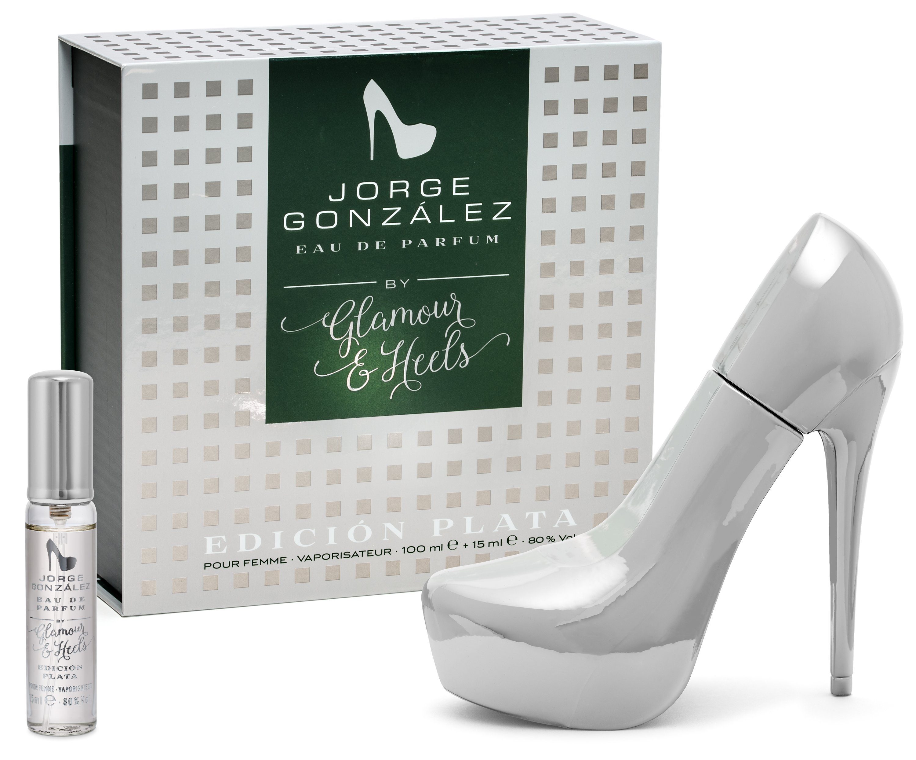 JORGE GONZÁLEZ Eau PLATA Duft Eau Frauen 15ml, Damenduft, EDICIÓN de Parfum, + für de Parfum 100