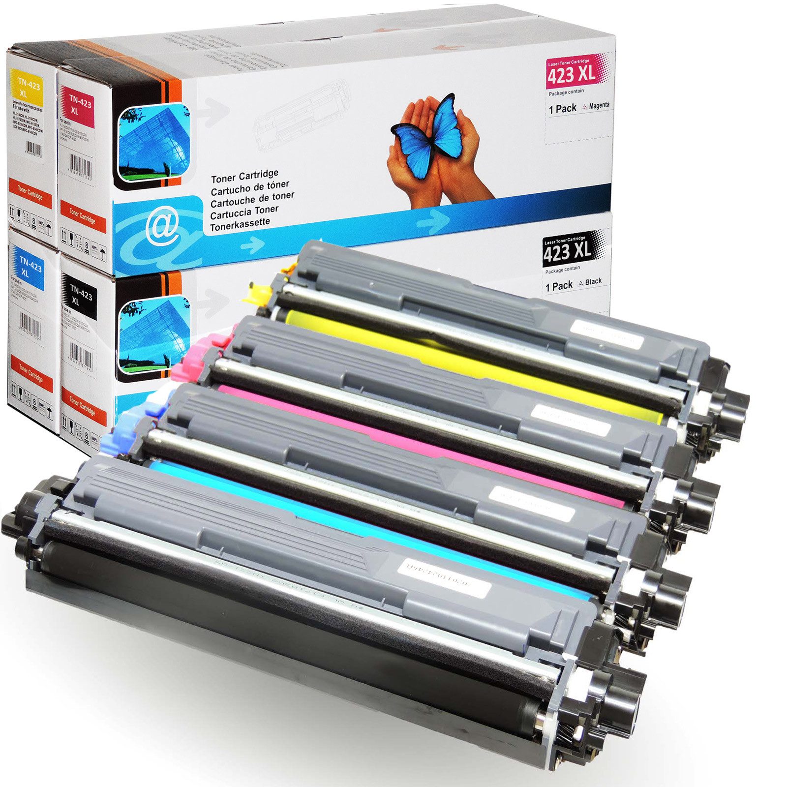 Tonerkartusche D&C TN-423 Premium Toner-Set kompatibel mit Brother für MFC-L8690CDW, (Kompatibel für Brother MFC-L 8690 CDW TN-423), CDW