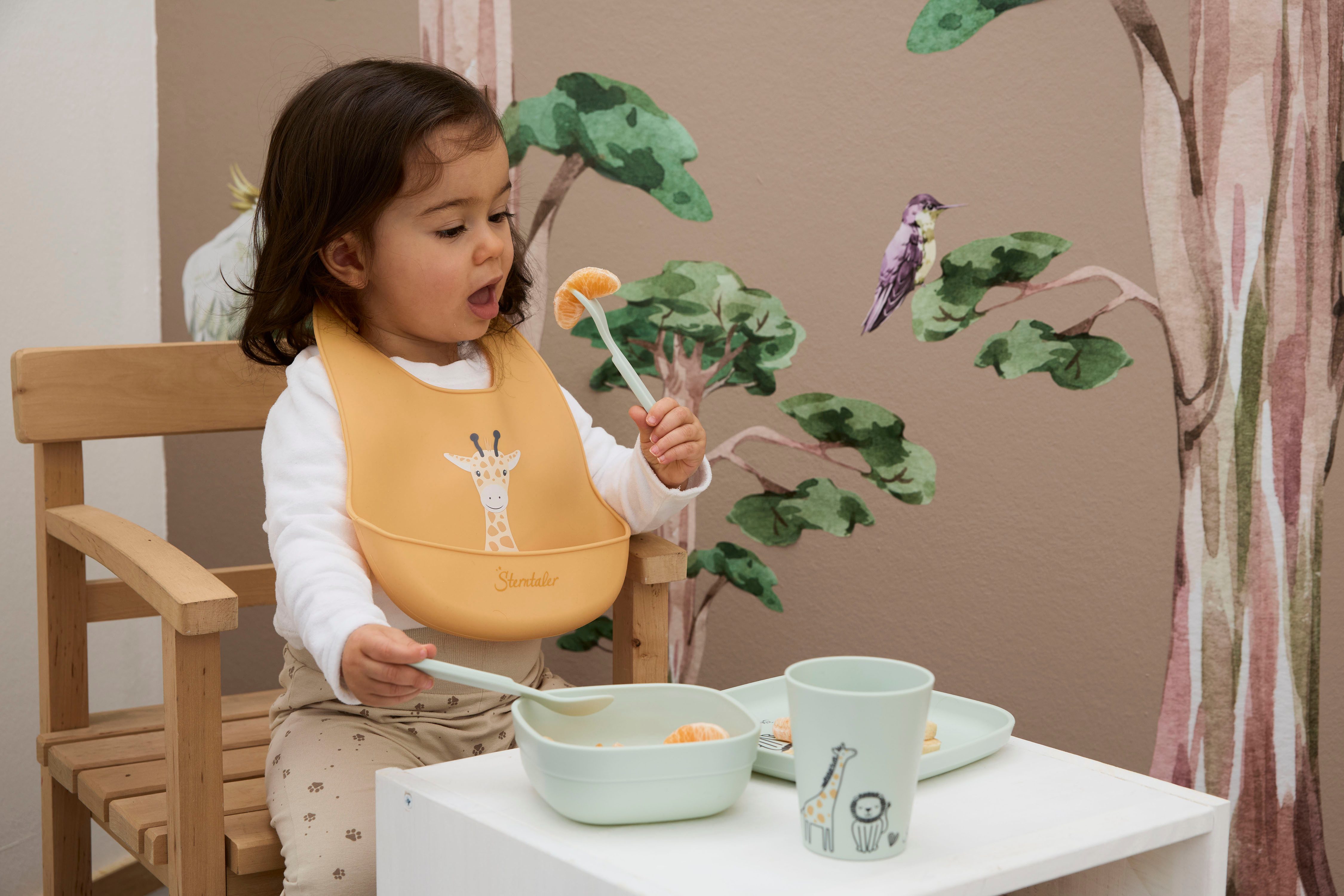 Sterntaler® Kindergeschirr-Set Safari, eckig (5-tlg), Polypropylen