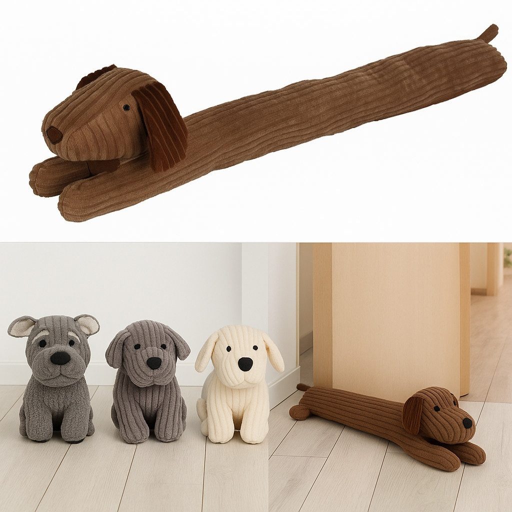WestCraft Zugluftstopper süßer Hund als Türluftstopper Zugluftstopper 82cm günstig online kaufen